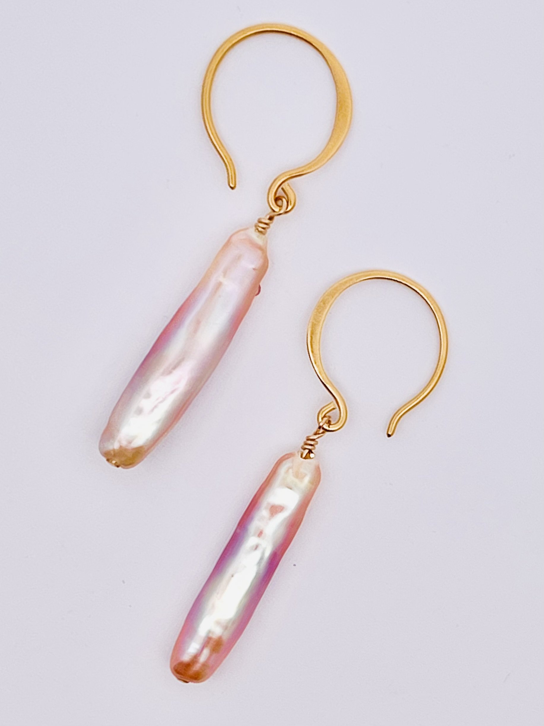 Peach Baroque Pearls