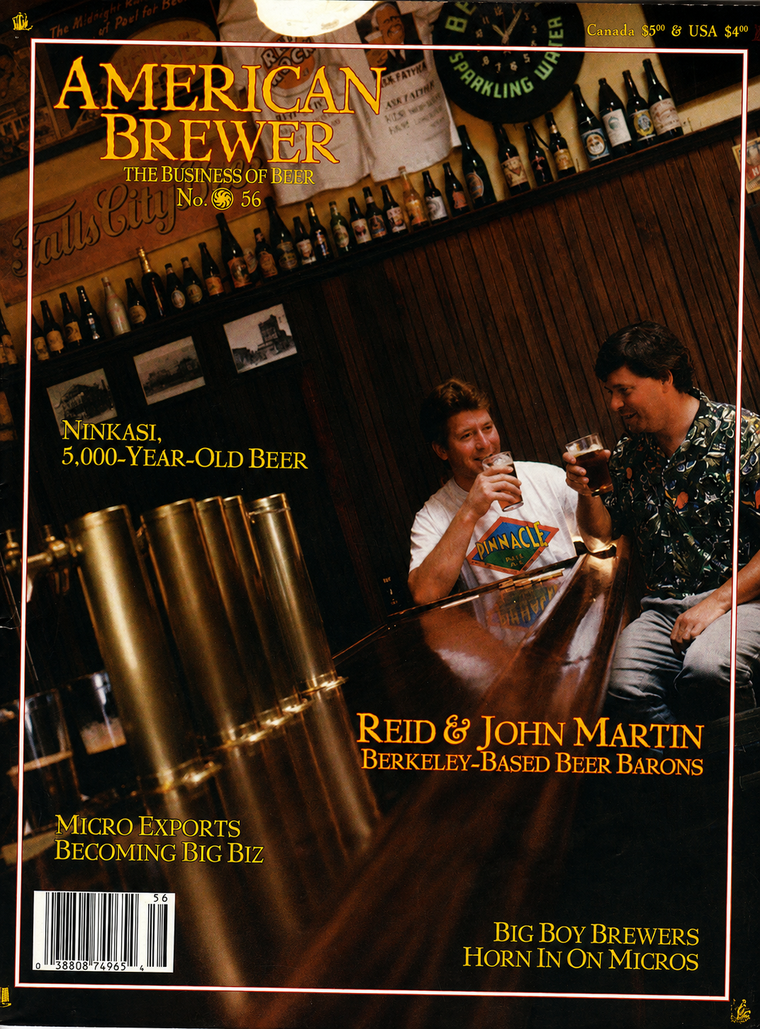 Reid &amp; John on the Fall 1993 cover of American Brewer