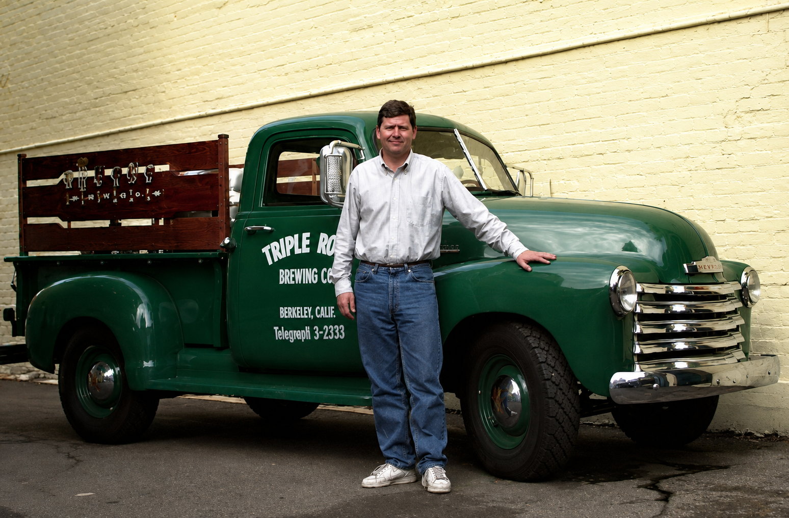 John with the Triple Rock '52 Chevy Truck