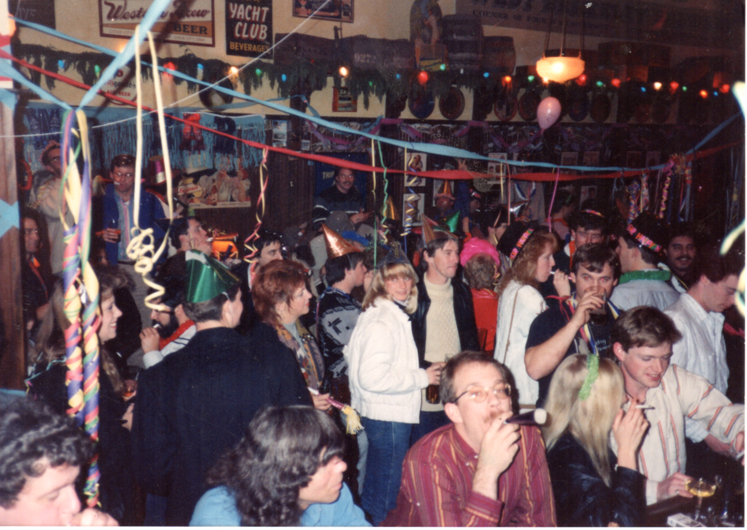 New Year's Eve back when smoking was allowed