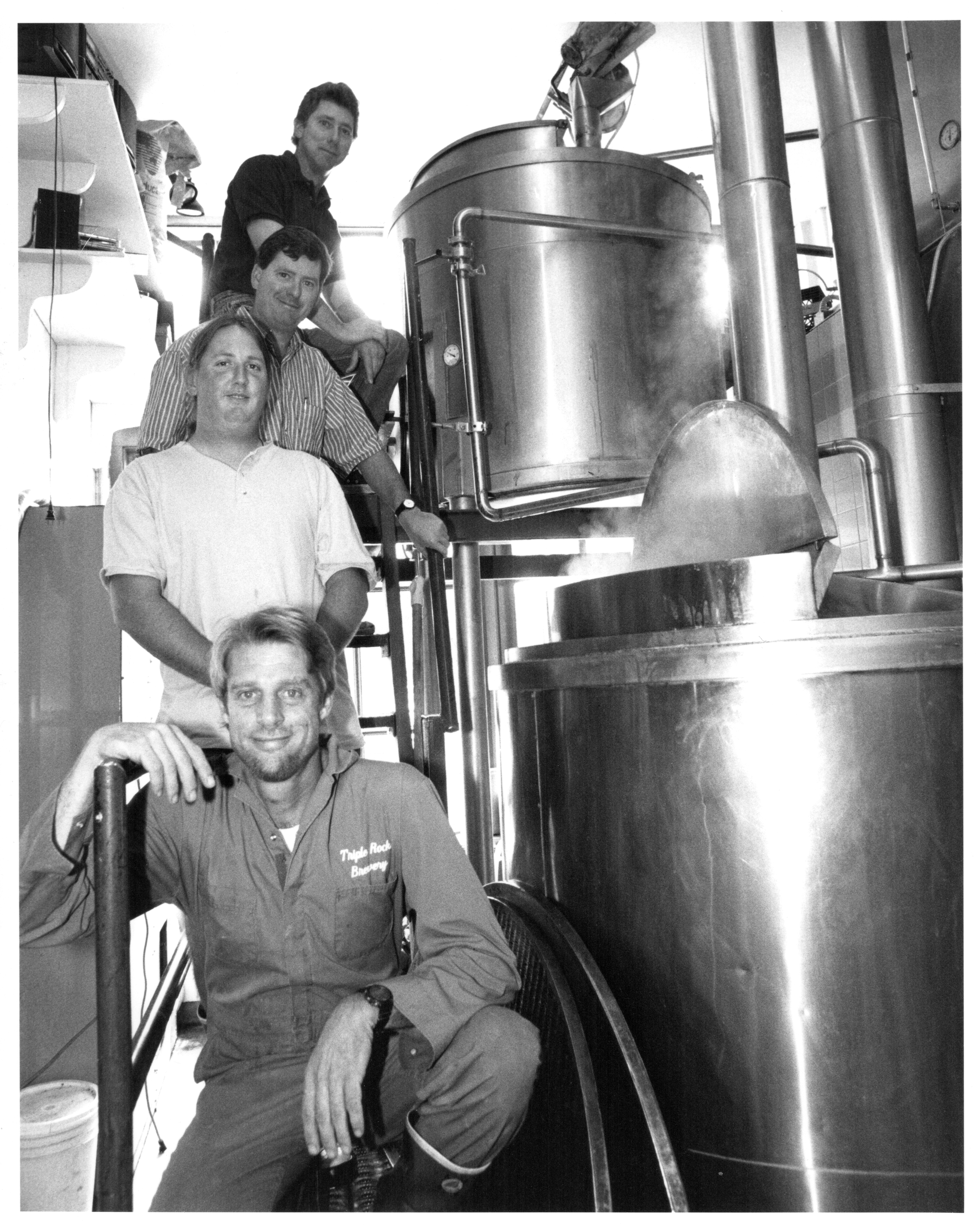 Reid, John, Sean Donnelly (brewer) and Sandy Savage (brewer) circa 1995