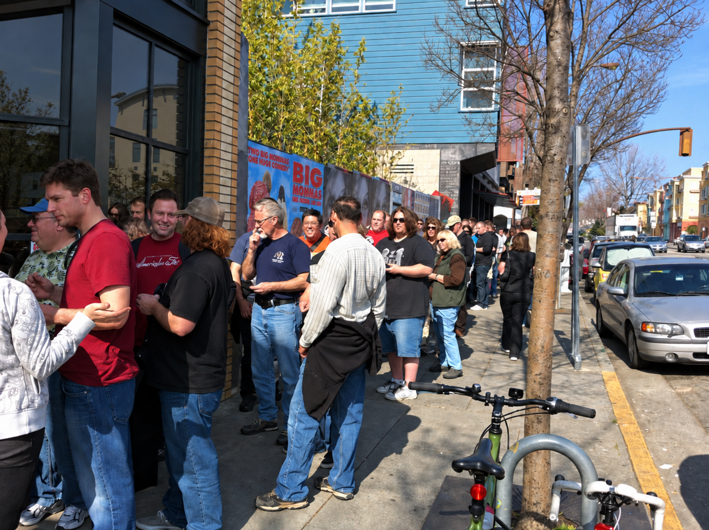 Line to get in the Firkin Fest