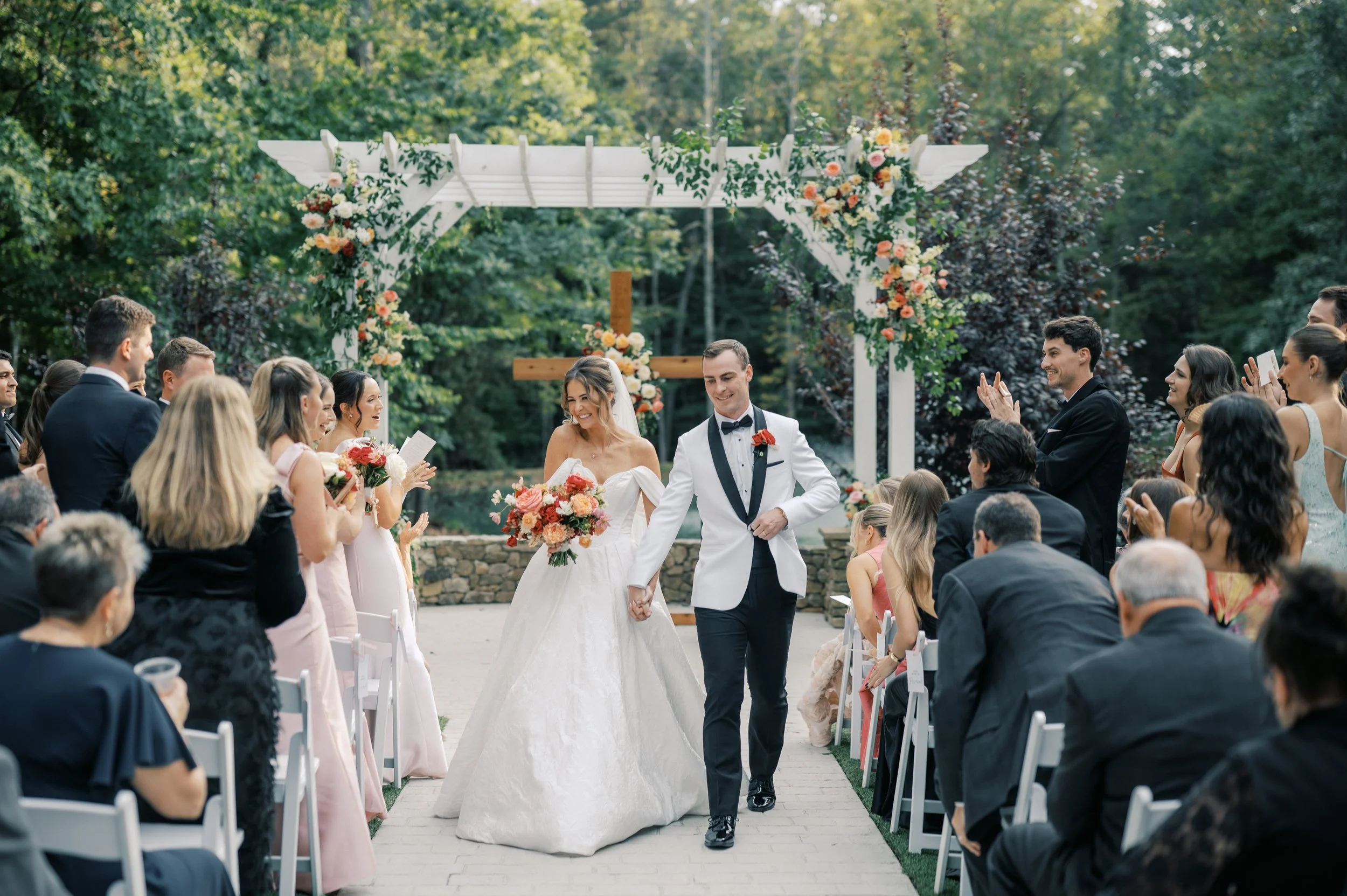 A Bright &amp; Colorful Garden Wedding at Covington Gardens in Pleasant Garden, NC