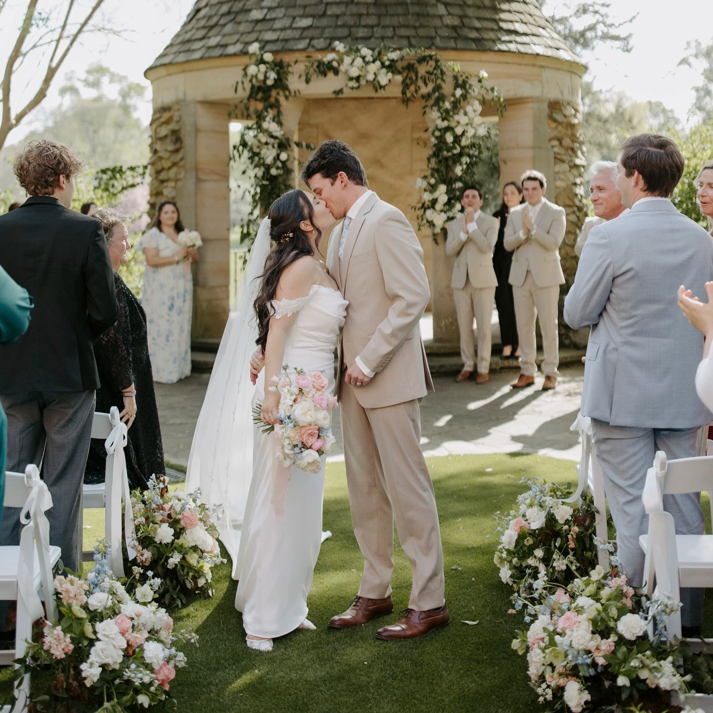 Romantic Garden Wedding Flowers at Graylyn Estate | Luxury Wedding Florist in Winston-Salem, NC