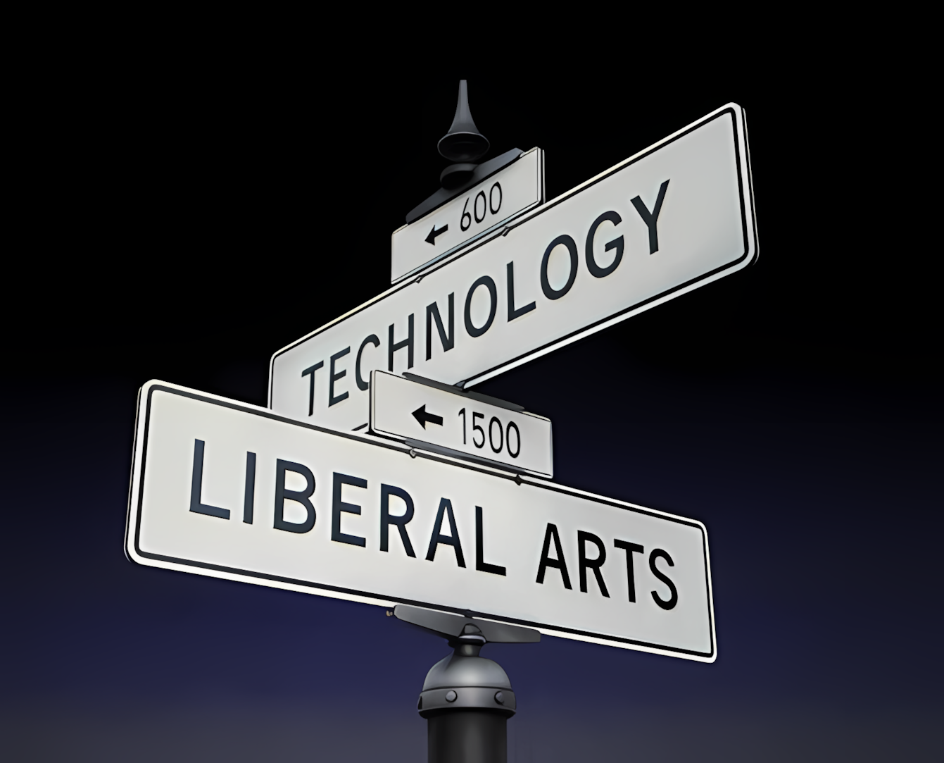 Infamous image Steve Jobs used in 2011 to show that Apple stood at the intersection of the liberal arts and technology.