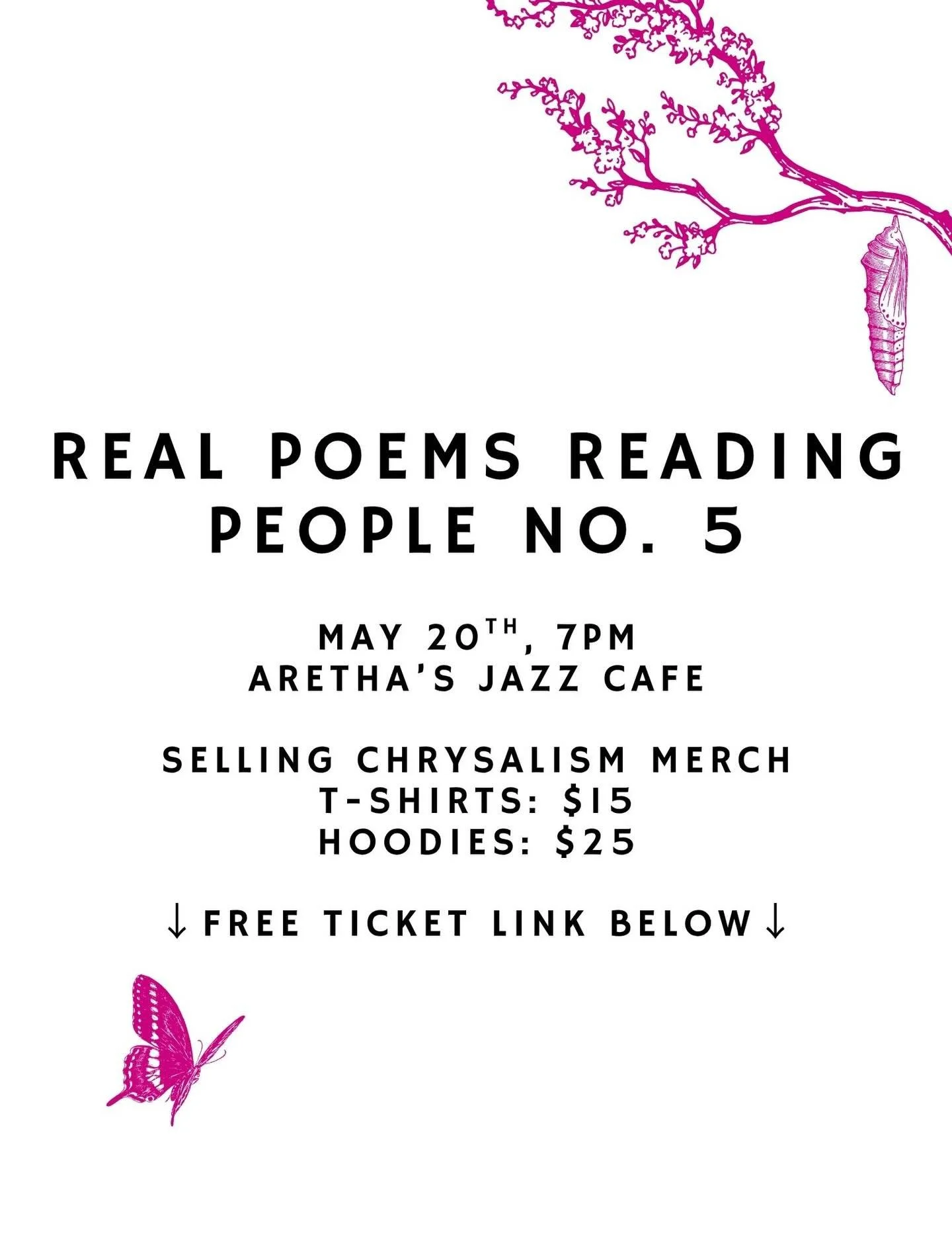 Happy spring! Our submissions closed a little over a month ago and we are working on getting back to all of the authors who submitted their work. Thank you for showing out and sharing with us!

Looking forward, we have the fifth installment of Real P