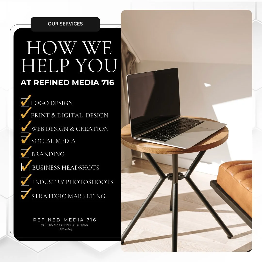 We're here and we're ready to help you finish off 2024 with a BANG!

#modernmarketing #digitaldesignbusiness #refinedmedia716 #marketingandmedia #ellicottvilleny