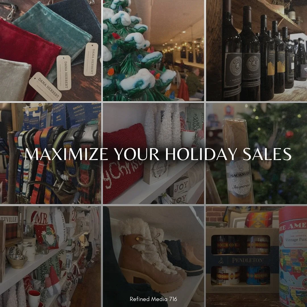 🎄 Small businesses in WNY, this one&rsquo;s for you! Our Social Media Holiday Campaign Package is designed to give your holiday products the spotlight they deserve&mdash;with eye-catching graphics, stylish multi-image posts, and scroll-stopping reel