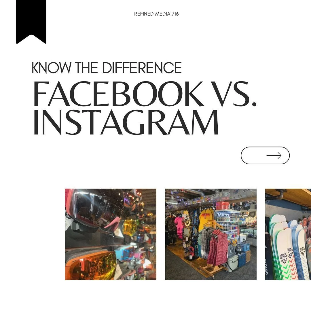 Keep swiping to get in the know on how these platforms compliment each other 😉 

Stand out on purpose. 

#refinedmedia716 #marketingandmedia #branding #socialmediamarketing #contentcreator