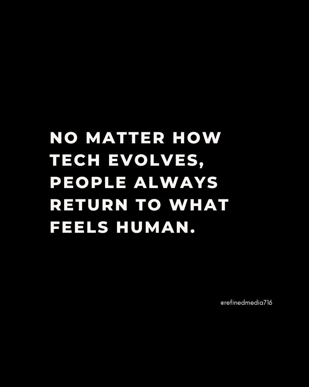 We can automate workflows, optimize data, and analyze every click&mdash;
but at the end of the day, connection still wins.

The way people consume content has changed &mdash; shorter attention spans, smarter algorithms, new formats every week &mdash;