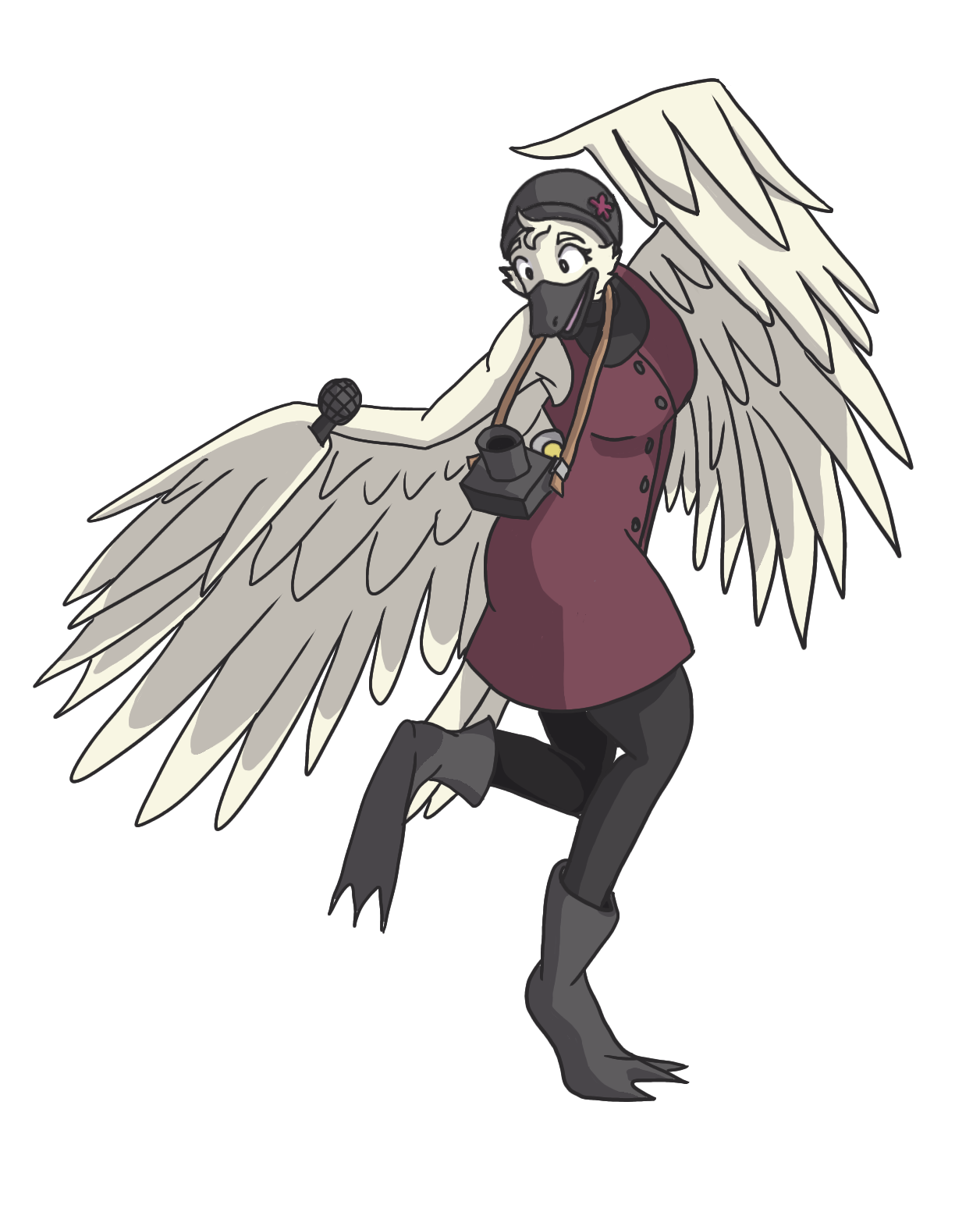 Character Concept - Duck Reporter Girl