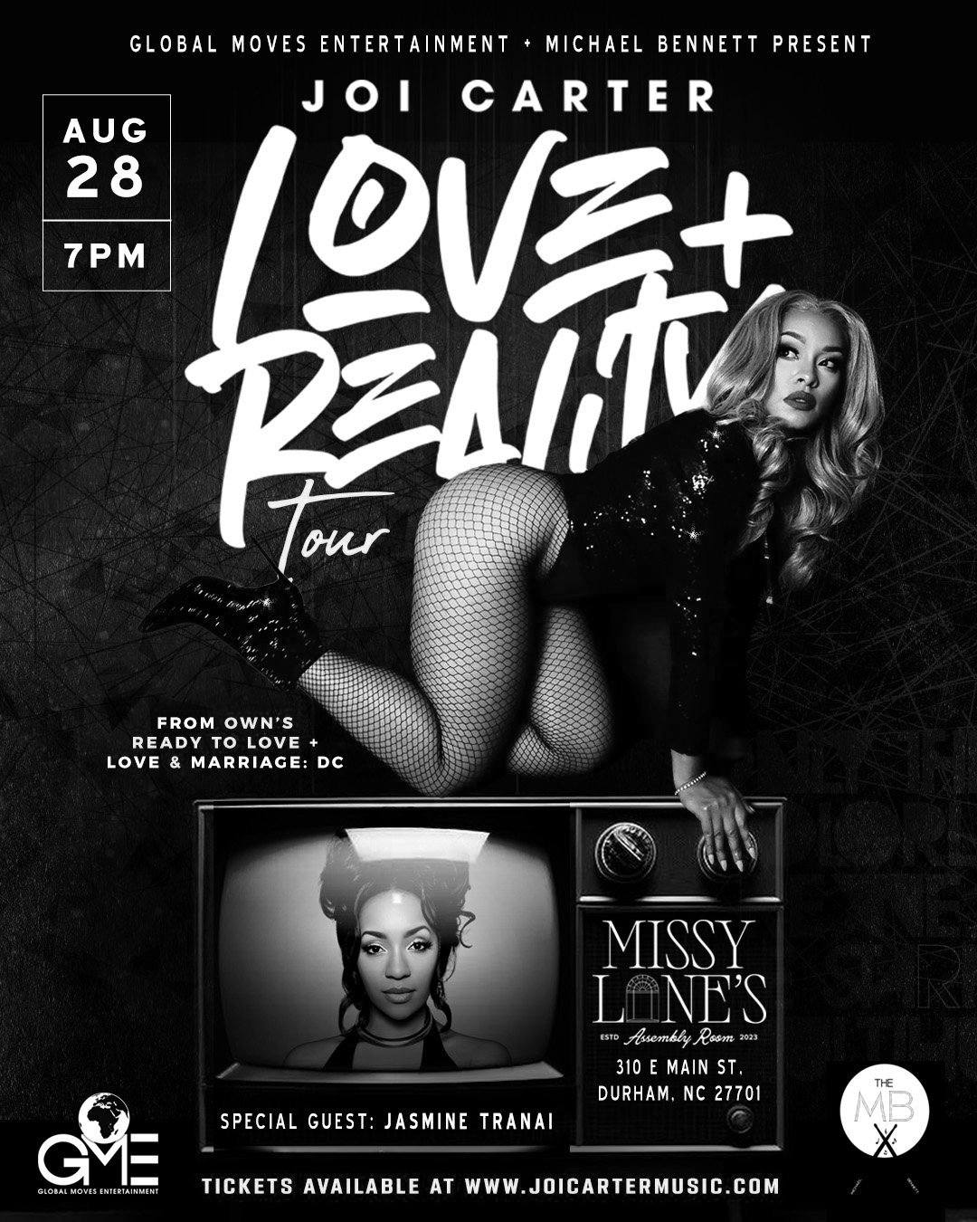 Joi Carter: The Love + Reality Tour — Live in Durham