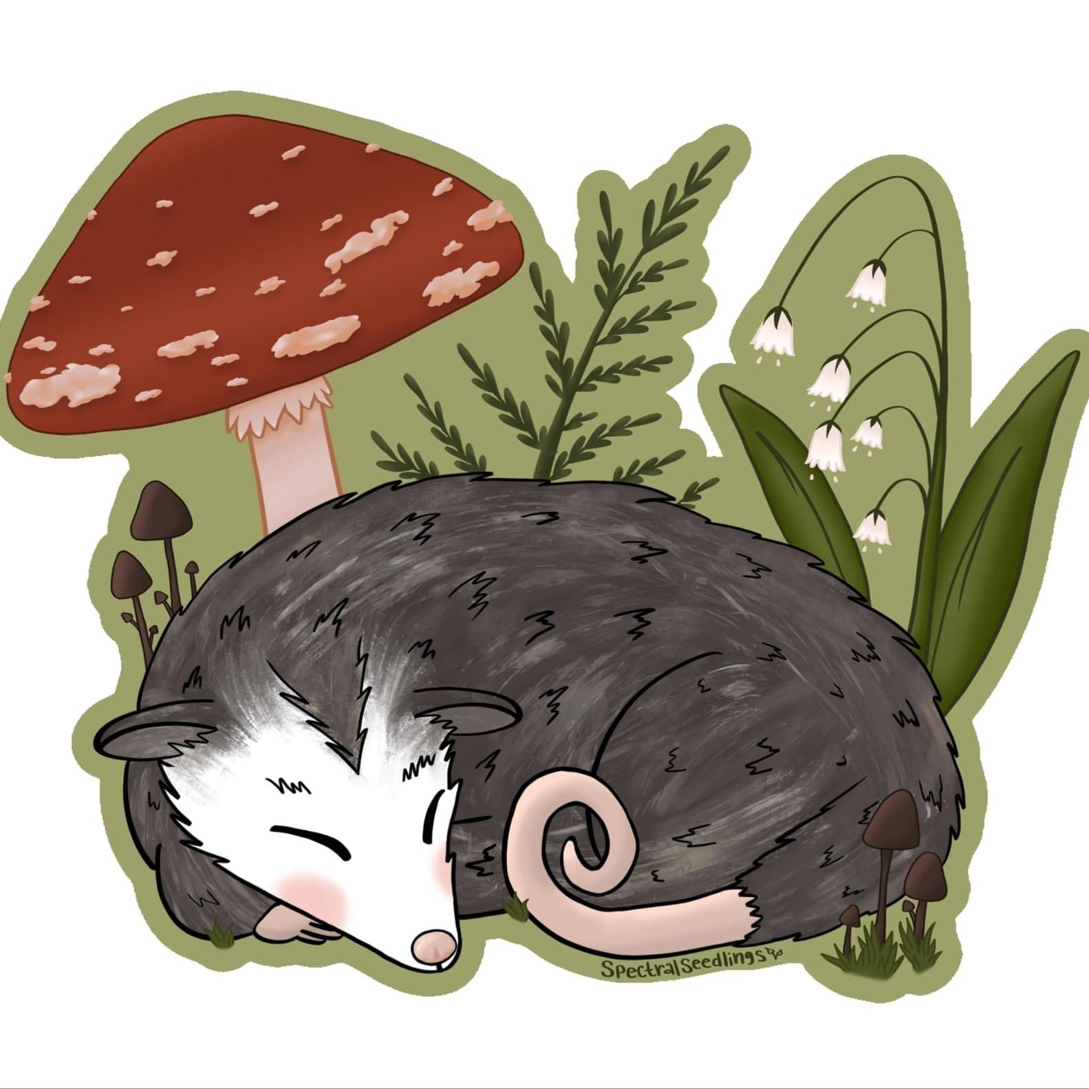 Opossum Sticker