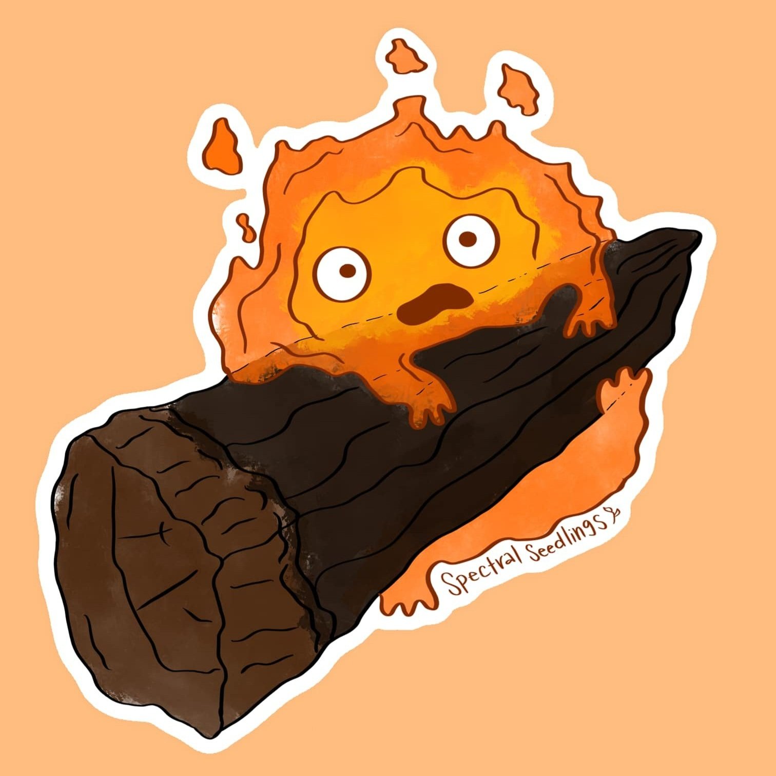 Calcifer Sticker (Howl's Moving Castle)