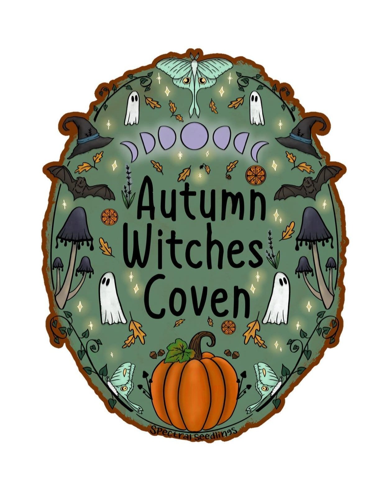 Autumn Witches Coven Sticker