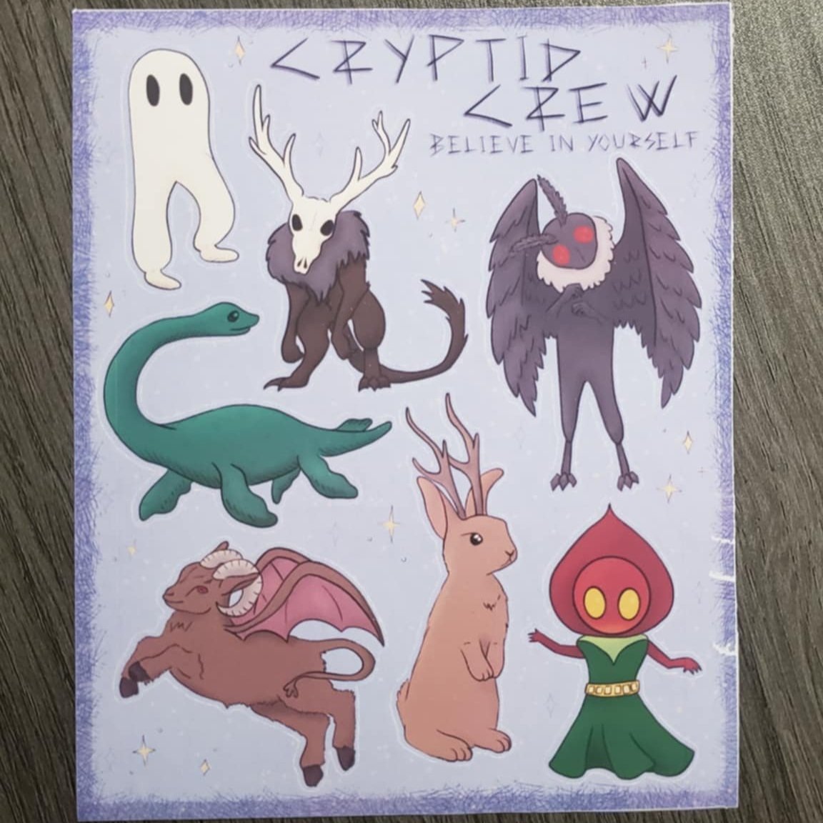 Cryptid Crew Sticker Sheet