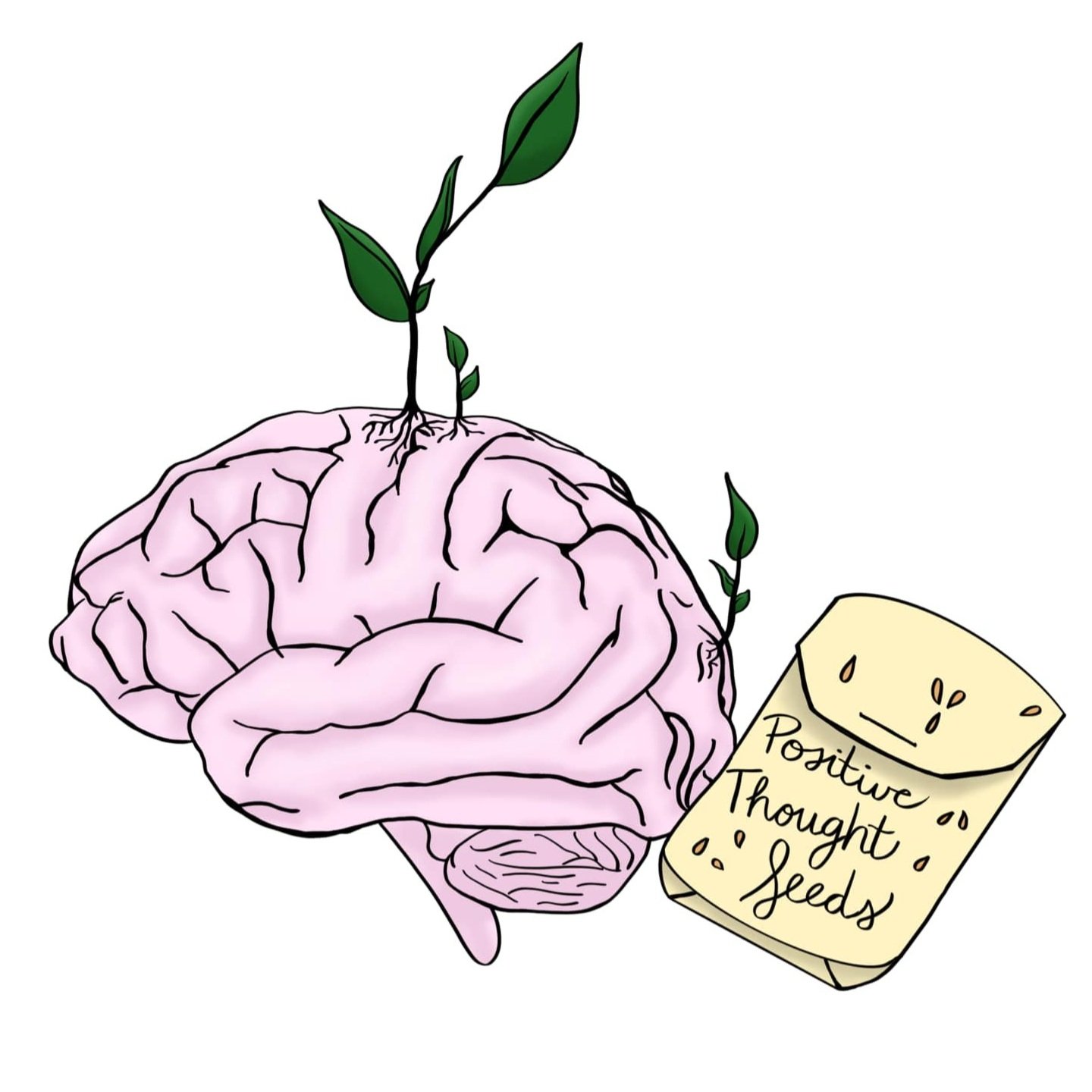 Positive Thought Seeds Sticker