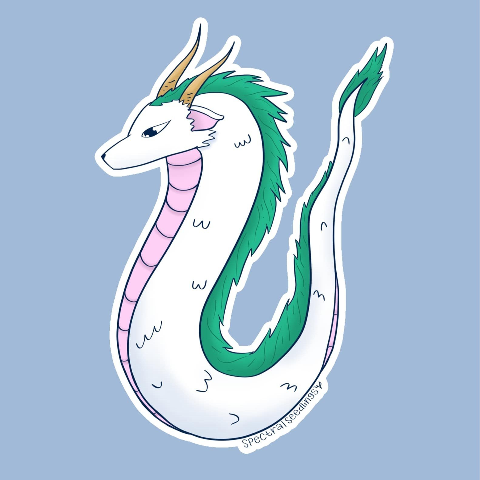 Haku Sticker (ver. 1) (Spirited Away)