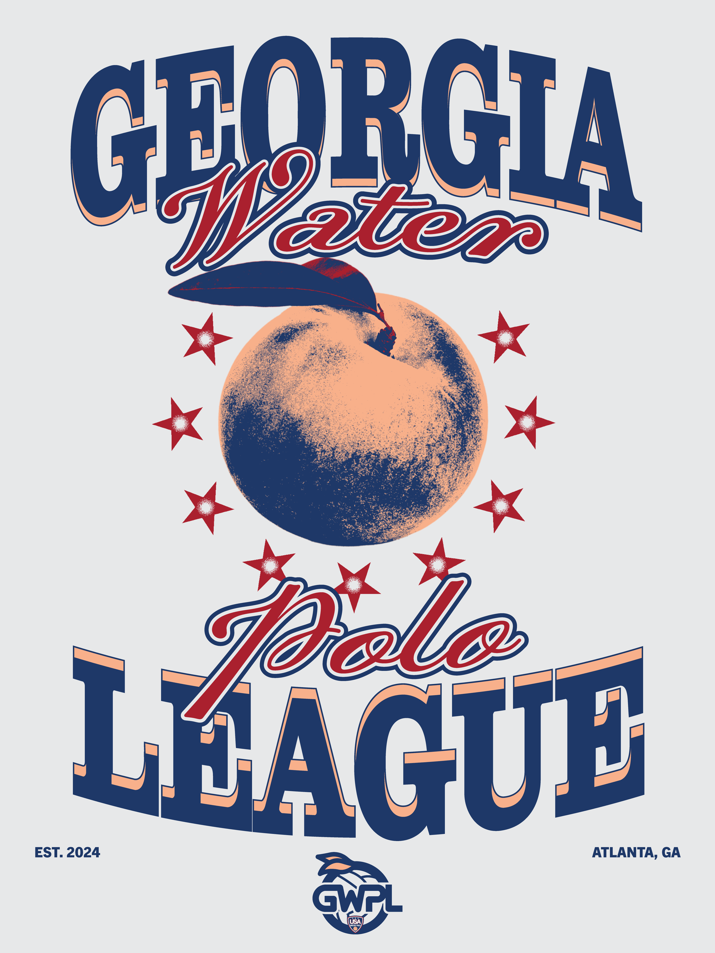 T-Shirt Design for the Georgia Water Polo League
