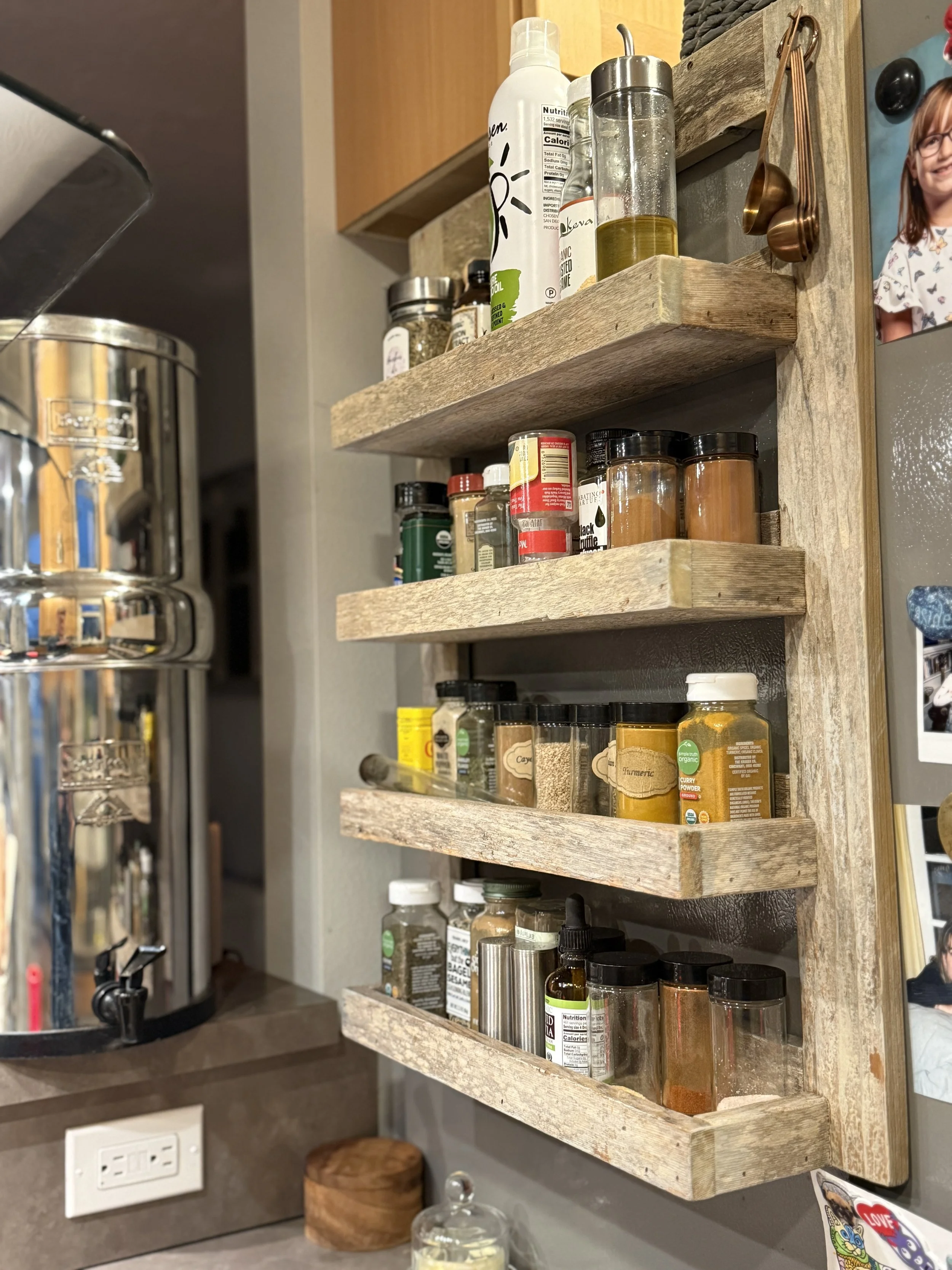 Small Barnwood Shelf / Spice Rack