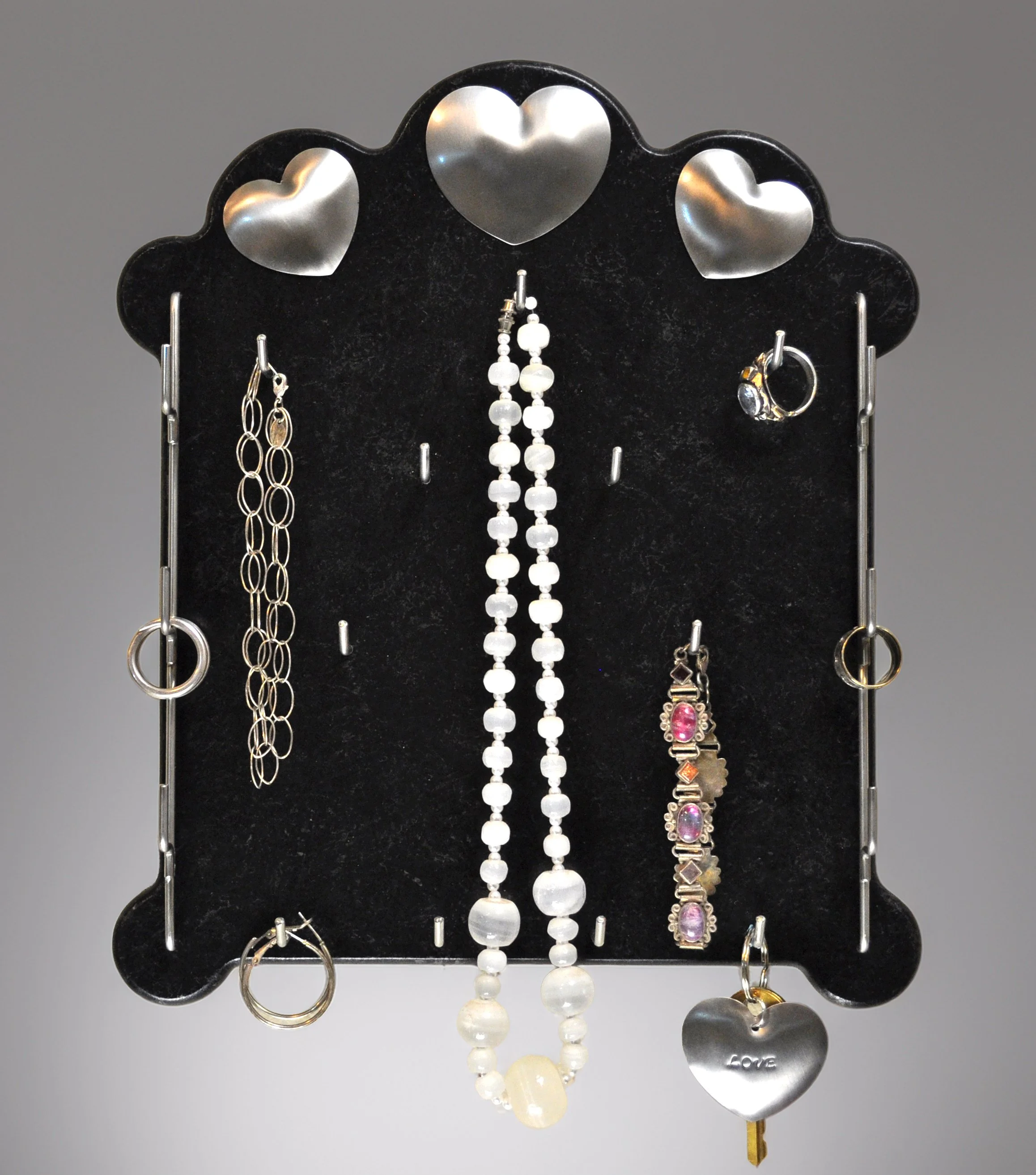 Jewelry Holder ~ Handmade, One of a Kind ~ Classic Black