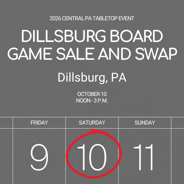 Dillsburg Board Game Sale and Swap