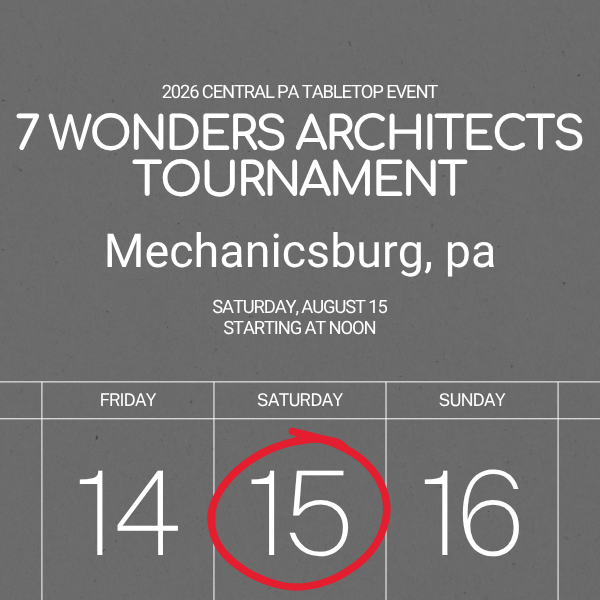 7 Wonders Architects Tournament