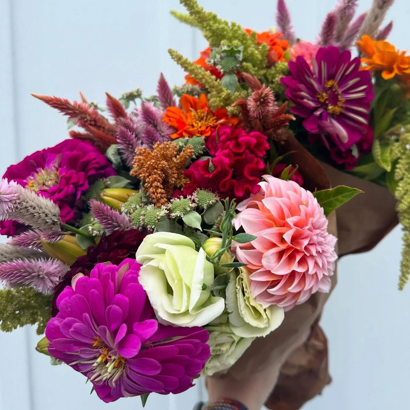 We just got a delivery of @sunnymeadowsflowerfarm bouquets! They are gorgeous! Treat yourself, a friend or a sweetie to a little joy this week. 💐