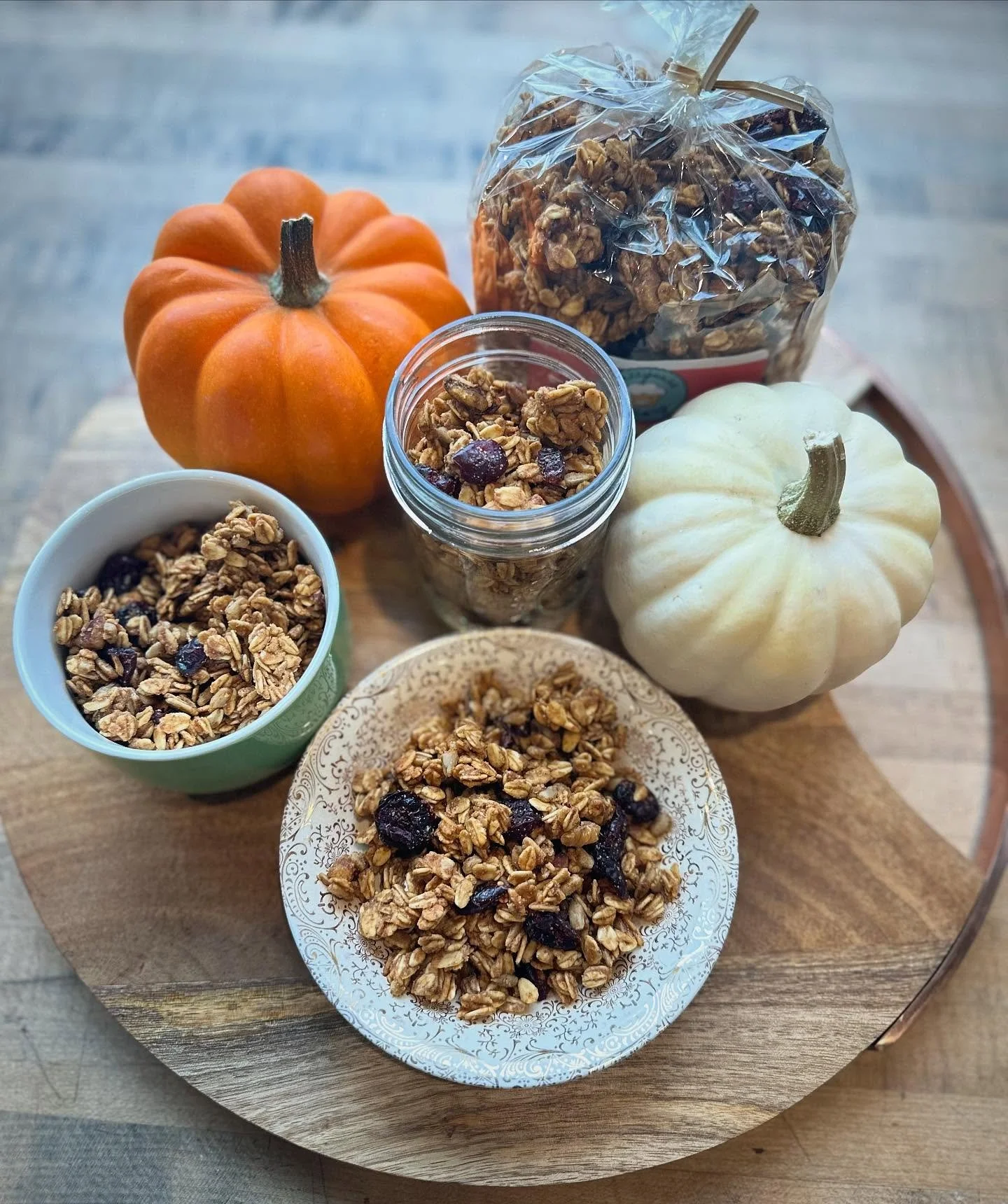 Our limited edition Solstice Granola is here. This cranberry pumpkin granola is the perfect breakfast treat for the fall season.