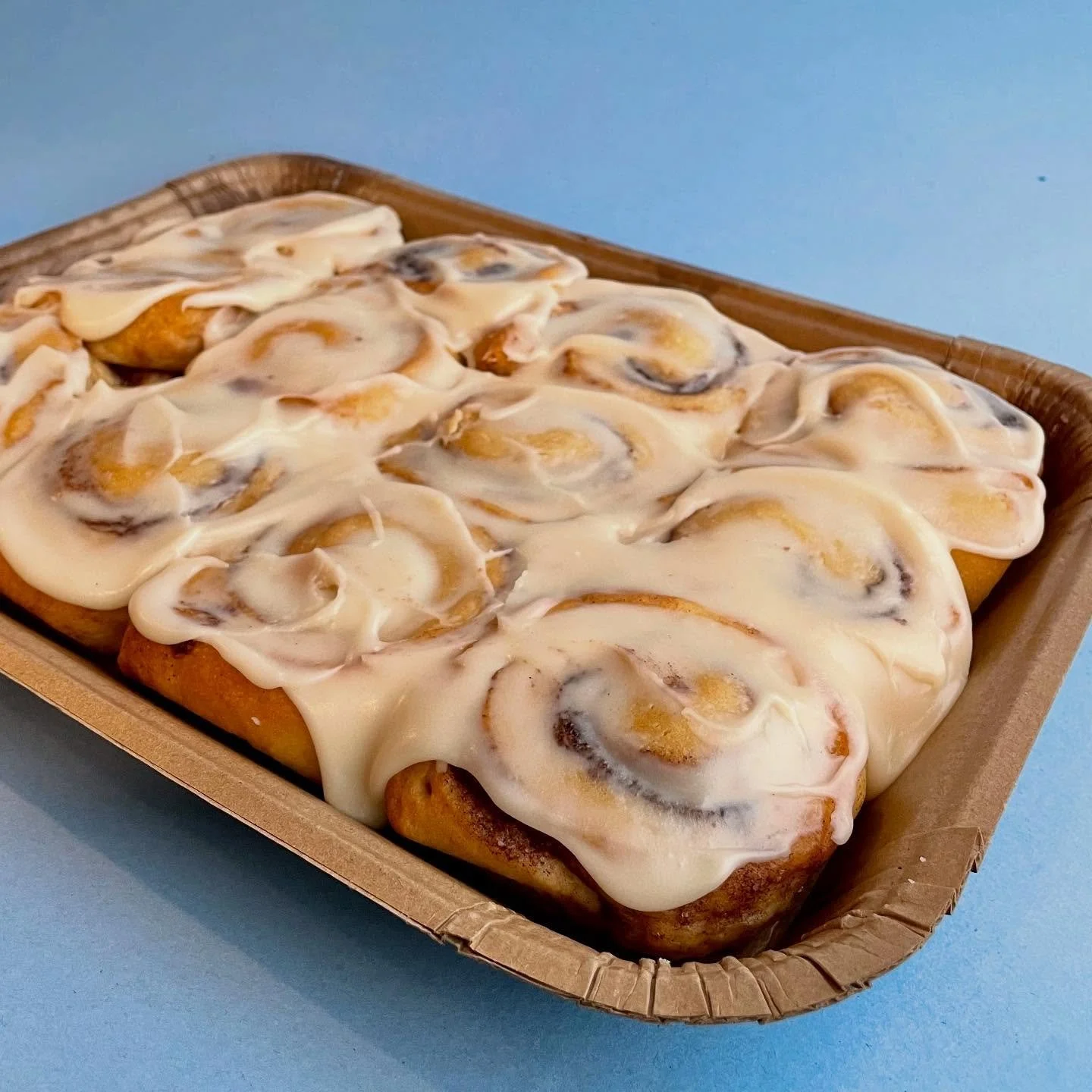 There's still time to grab a tray of frozen individual size sticky buns and bake them to perfection at home. Our take n bakes are an amazing way to start the day!