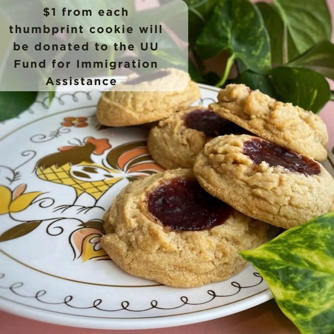 We are bringing back a special treat for the entire month of February only and $1 of each of these cookies will be donated to the UU Fund for Immigration Legal Assistance!

This fund helps immigrants in the Central Ohio area access legal representati