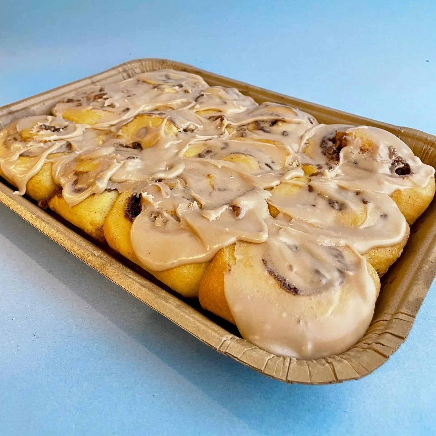 Last chance to pre-order! Visit our website to get your take n bake sticky buns in vanilla or @watersheddistillery bourbon pecan. The perfect morning starter for next weekend!