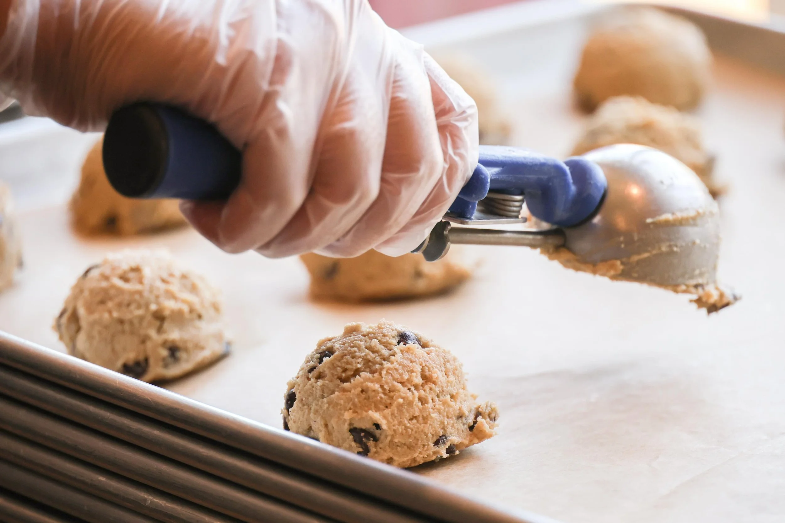We make everything from scratch at our location in Clintonville. Our recipes are developed in house using no animal products, organic flour and organic dried cane juice sugar and we try to source local whenever it is possible. Stop in for a fresh bak