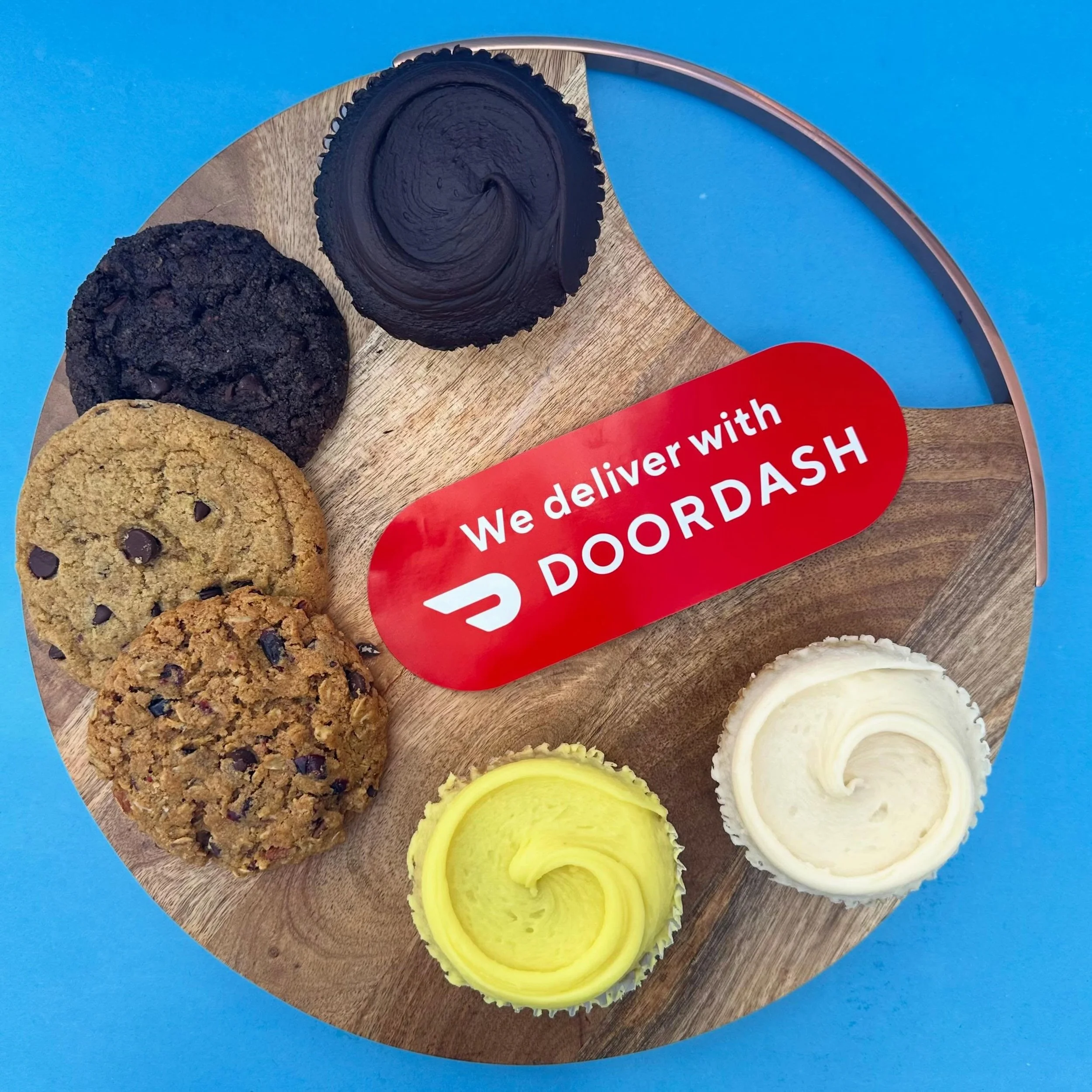 We are now available for delivery through @doordash! Order treats for you and a friend today.