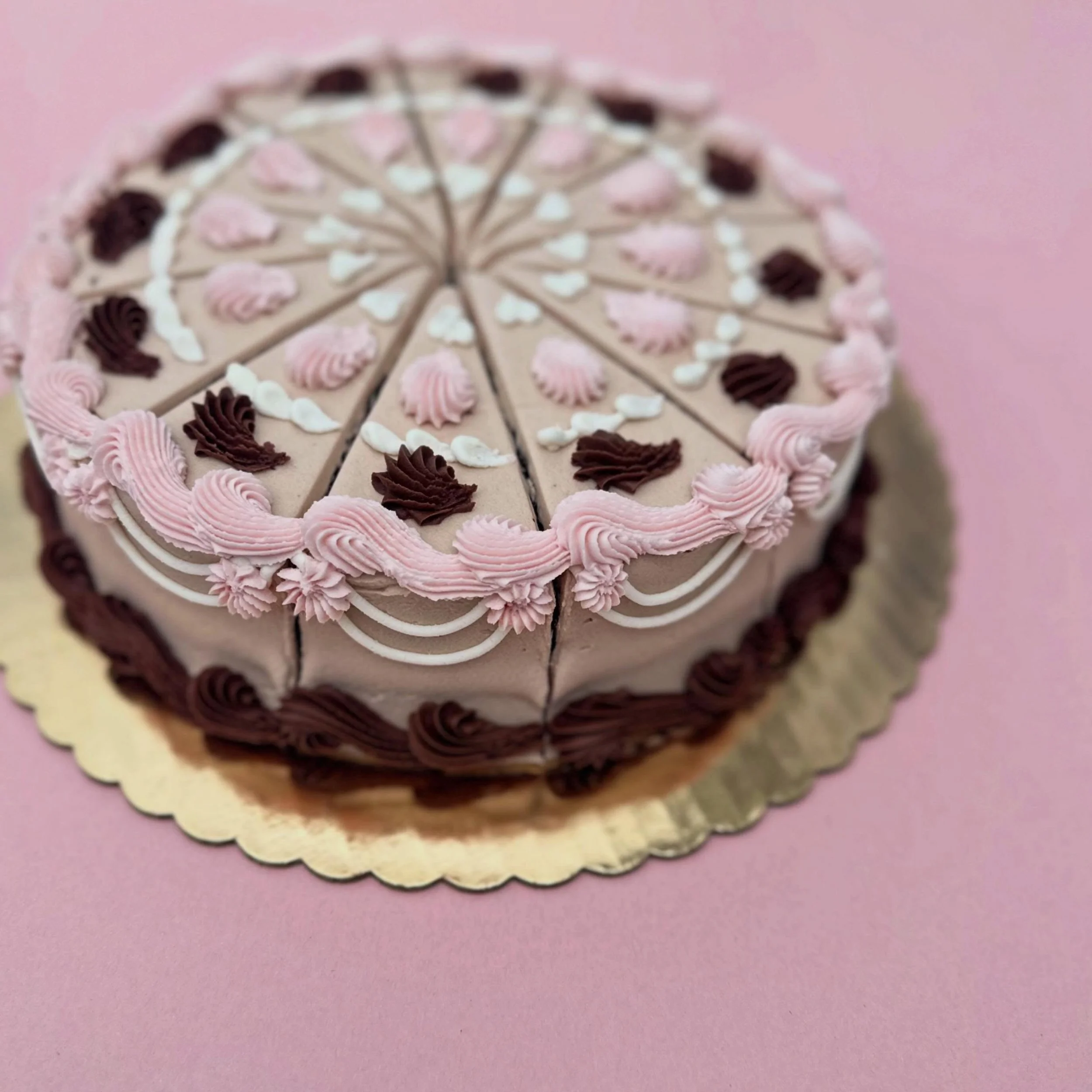 Cake by the slice this week is chocolate cake with hazelnut icing! 🍰