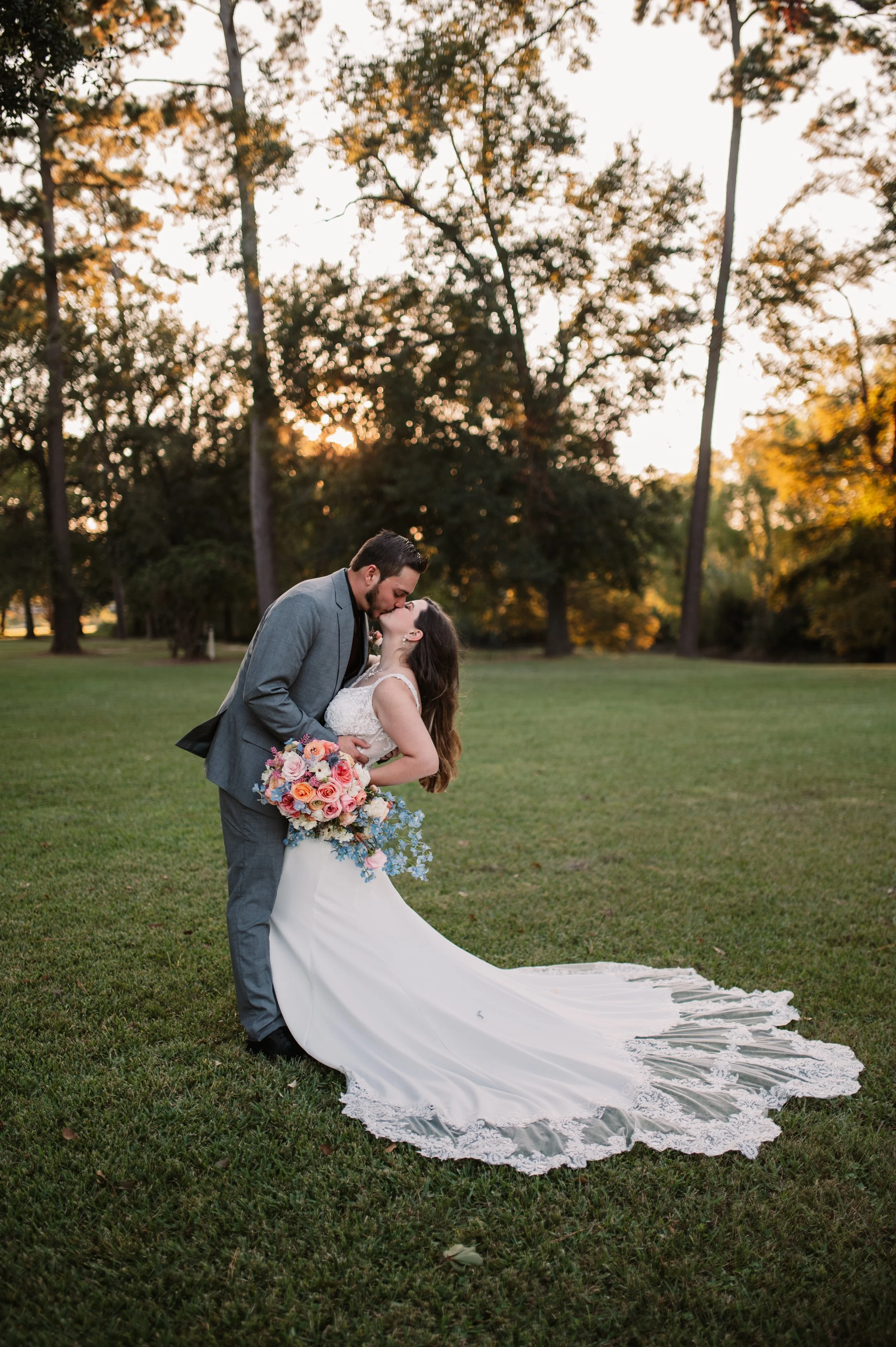 L + O | North Houston Fall Outdoor Garden Ceremony