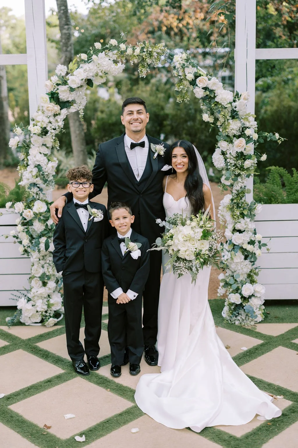 Blended family wedding ceremony in Houston Texas Blush Your Heart Weddings