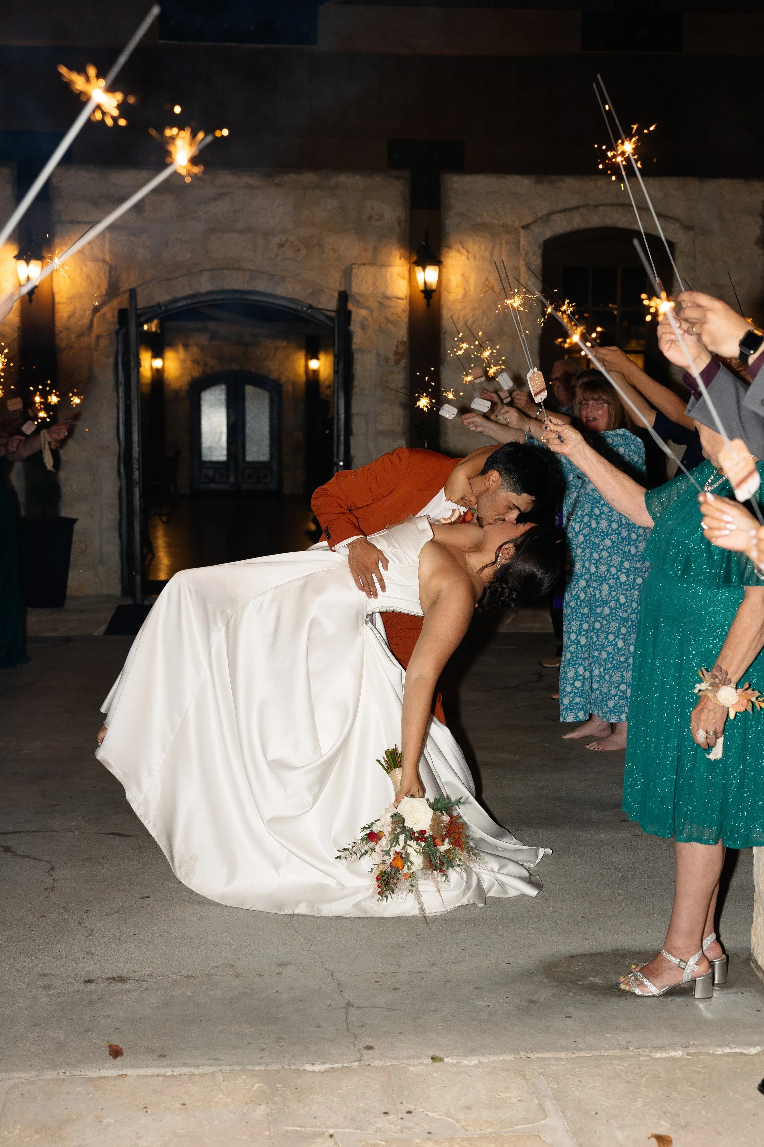 Kristie Daniels Houston Wedding Planner Sparkler Exit