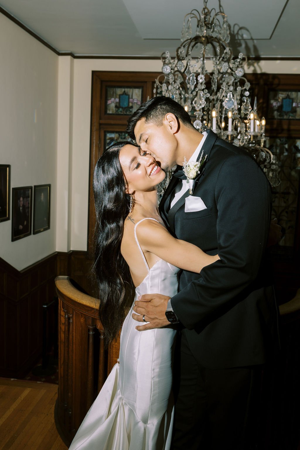 Houston couple at their wedding coordinated by Blush Your Heart Wedding Company