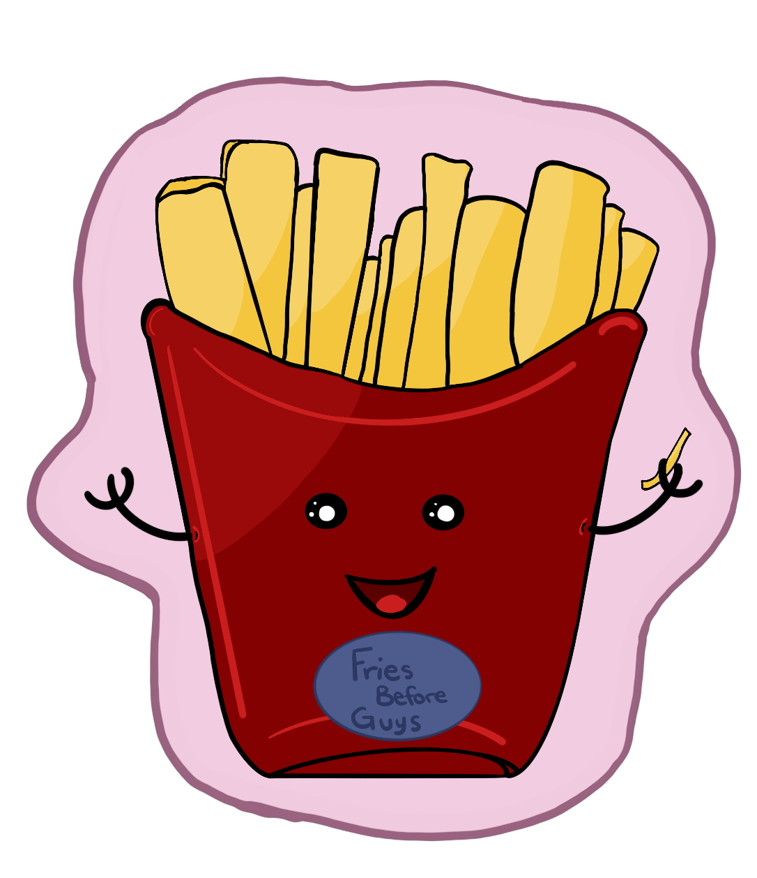 Fries Before Guys Magnet