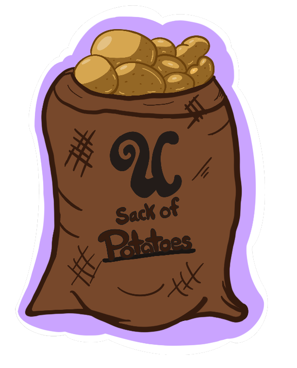 U Sack of Potatoes Magnet