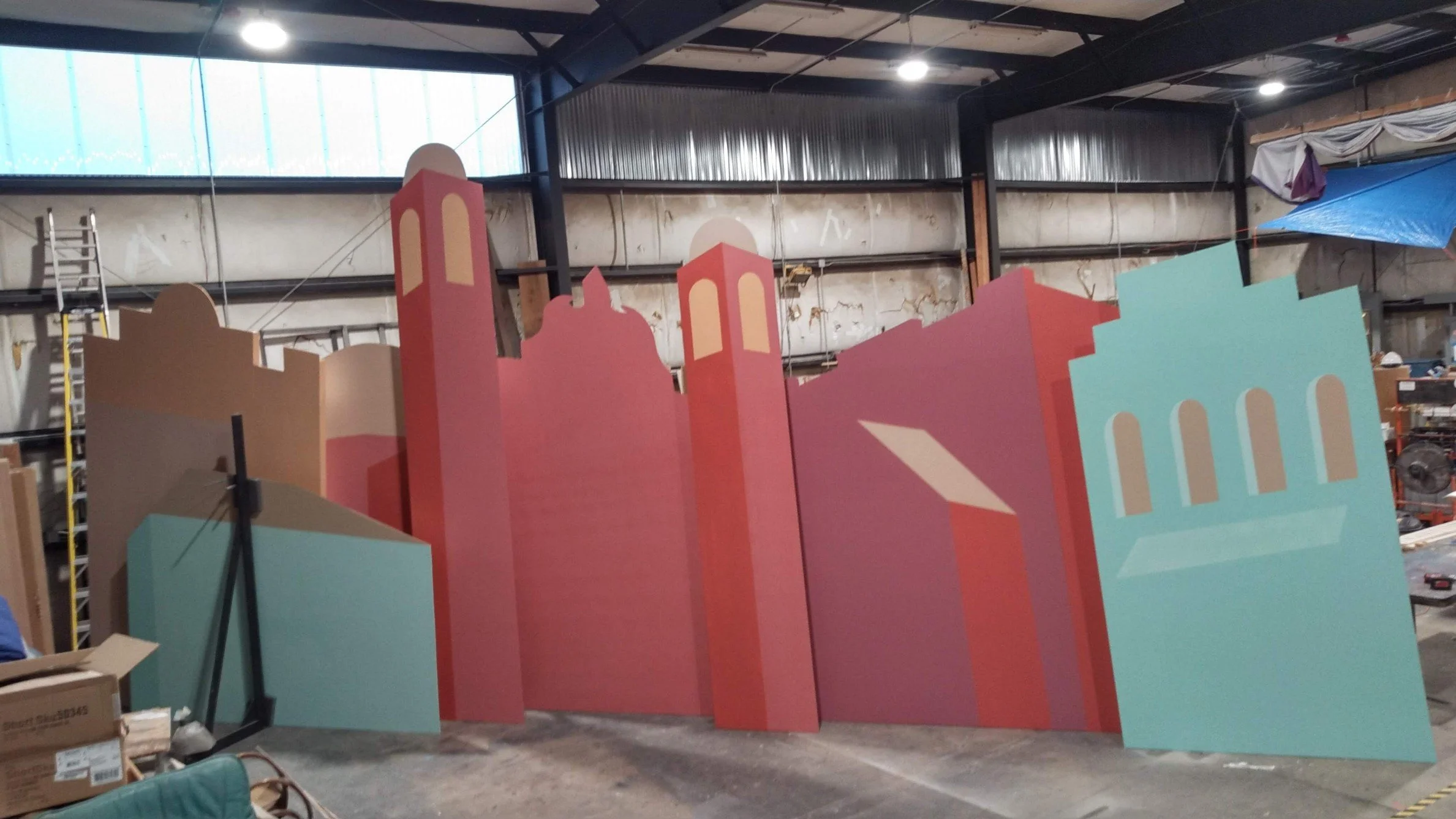 Scenic painting for Puget Sound Revels