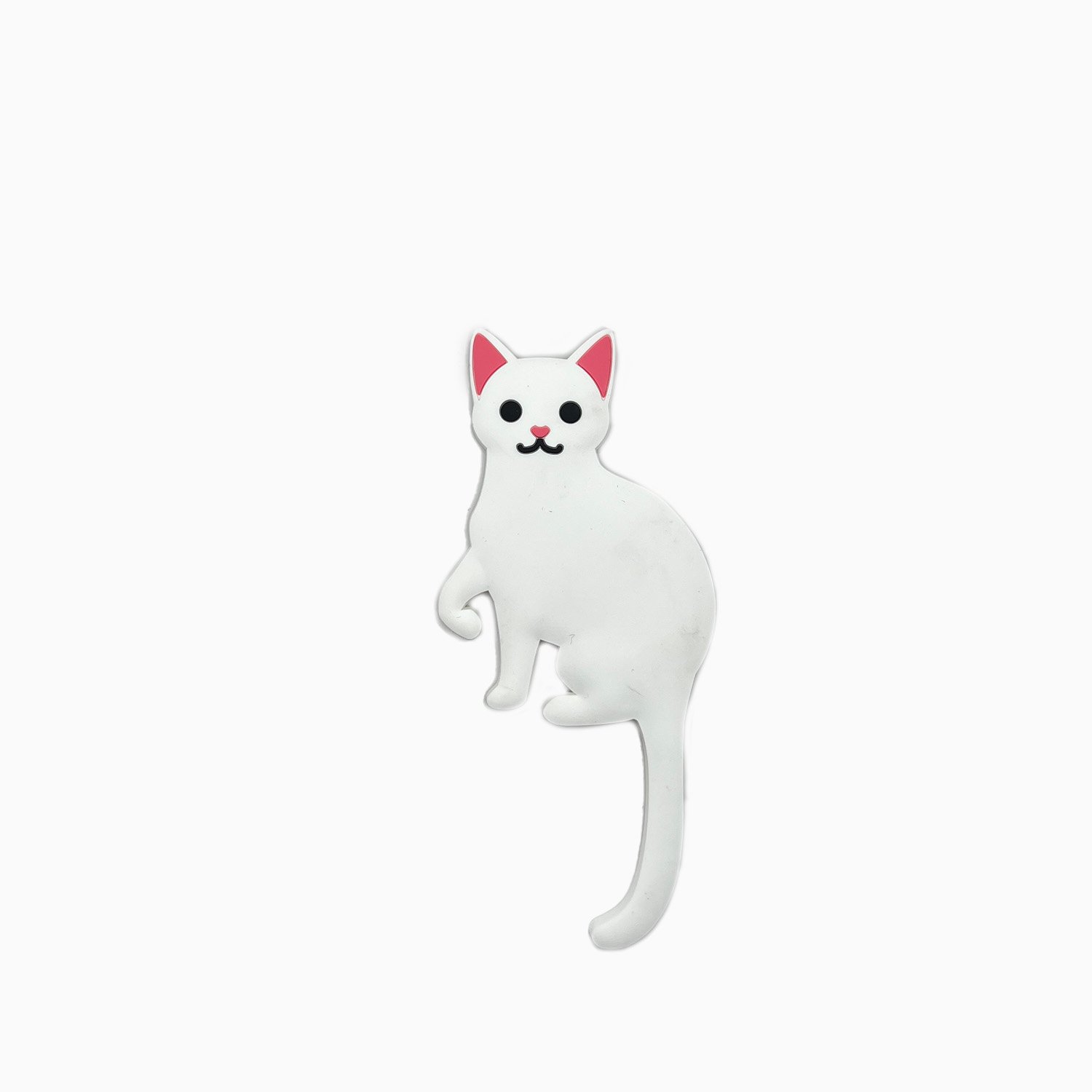 White Cat Wall Hook