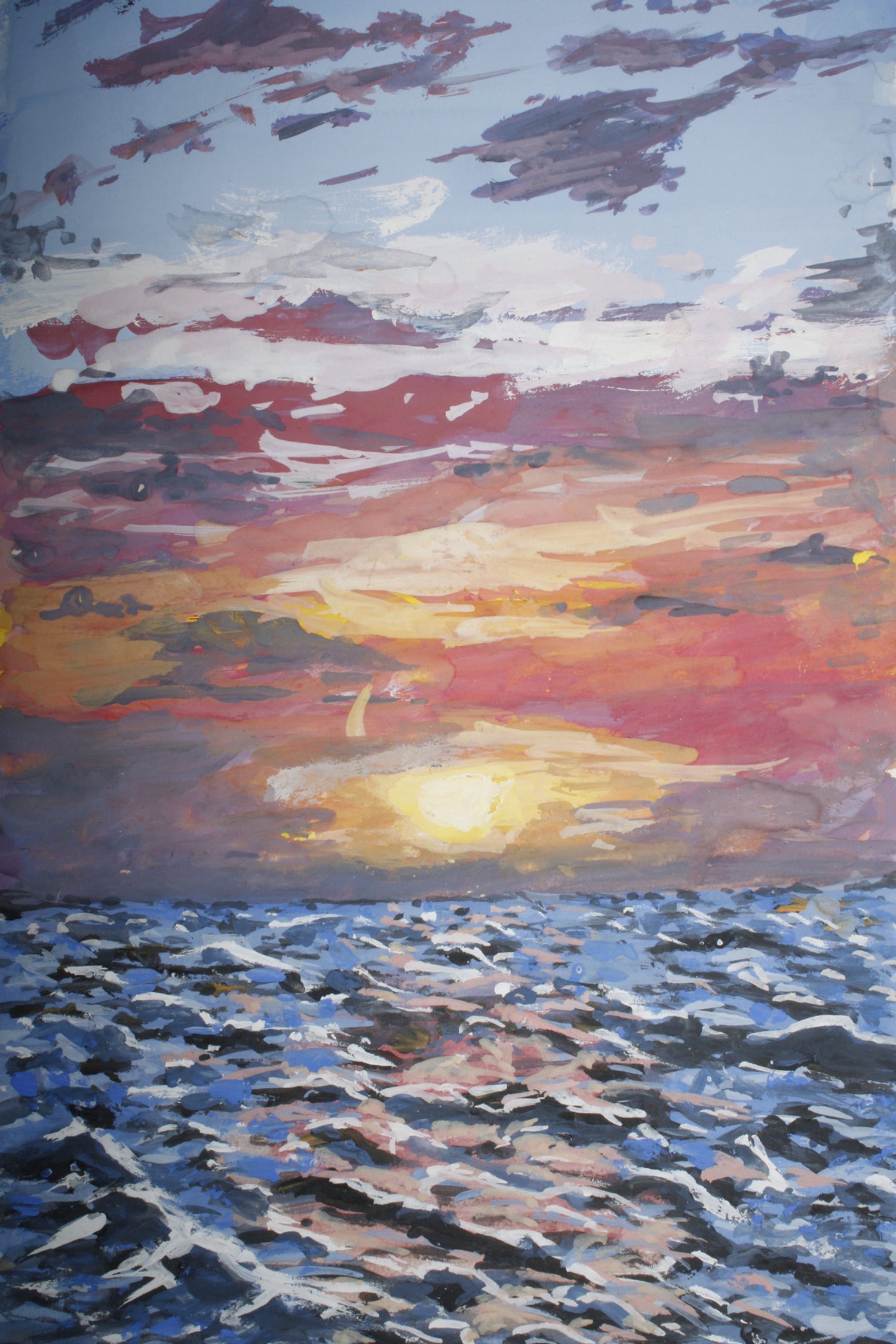Ilustración “Paisaje al atardecer”