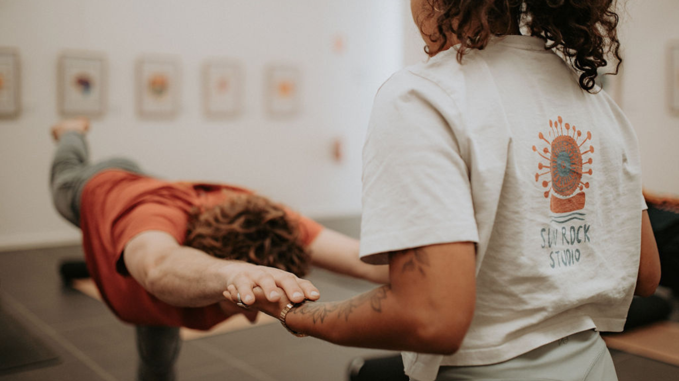 Yoga session at Sun Rock Studio in St Helens.