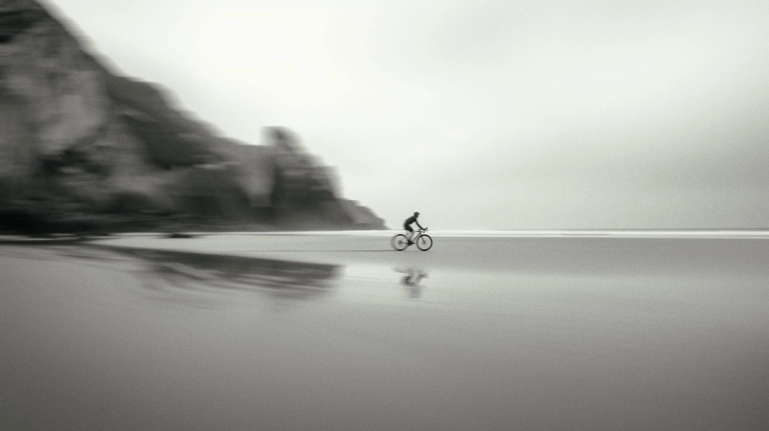 Minimalist cycling photograph developed for ANGEL Cycle Works art direction.