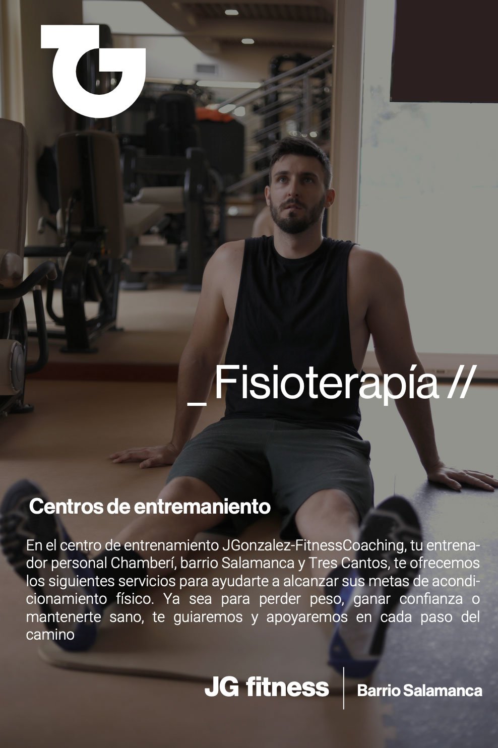 JG Fitness trainers wearing branded clothing.