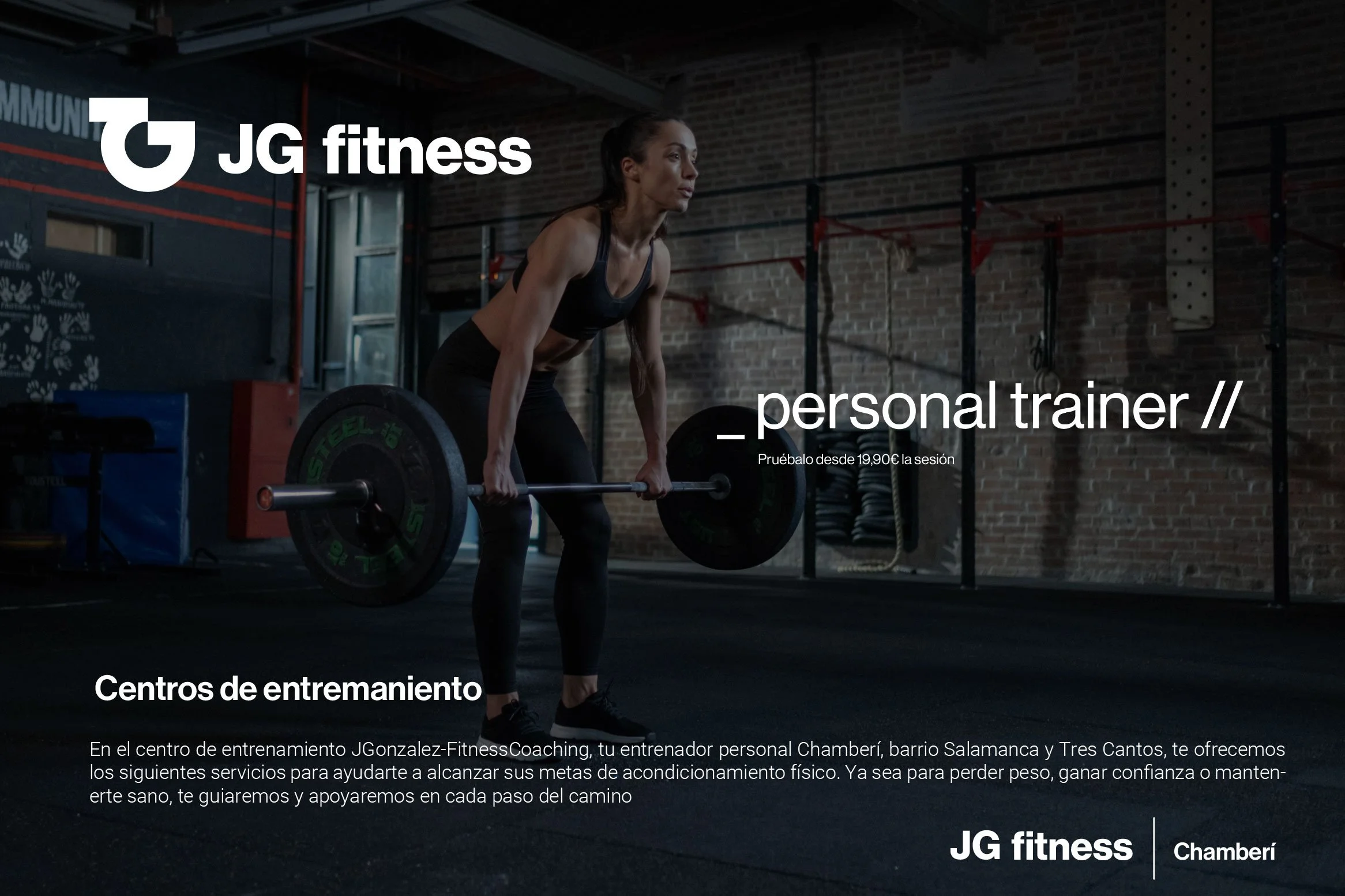 JG Fitness digital communication and personal training services.