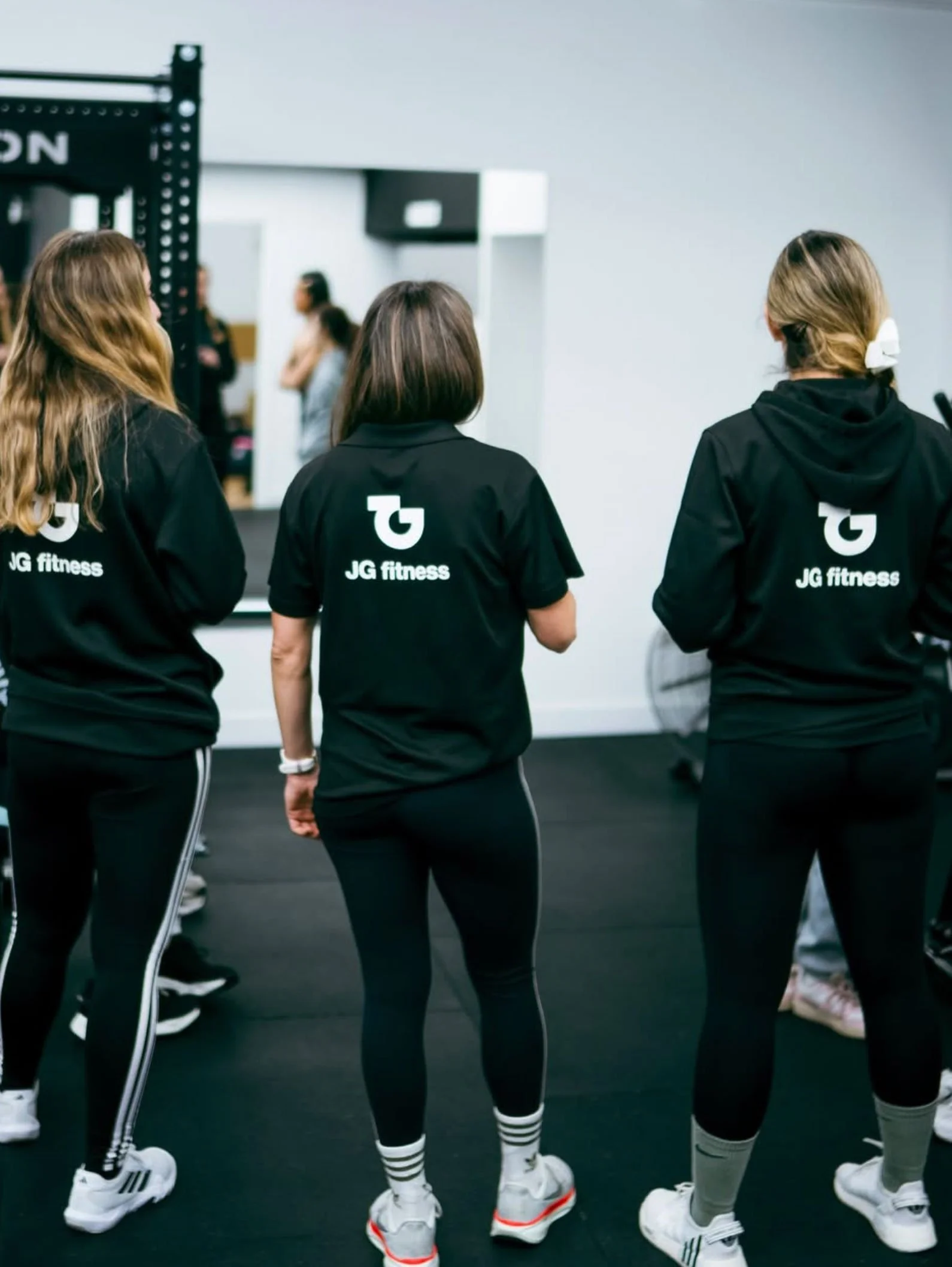 JG Fitness training facility and brand identity applications.