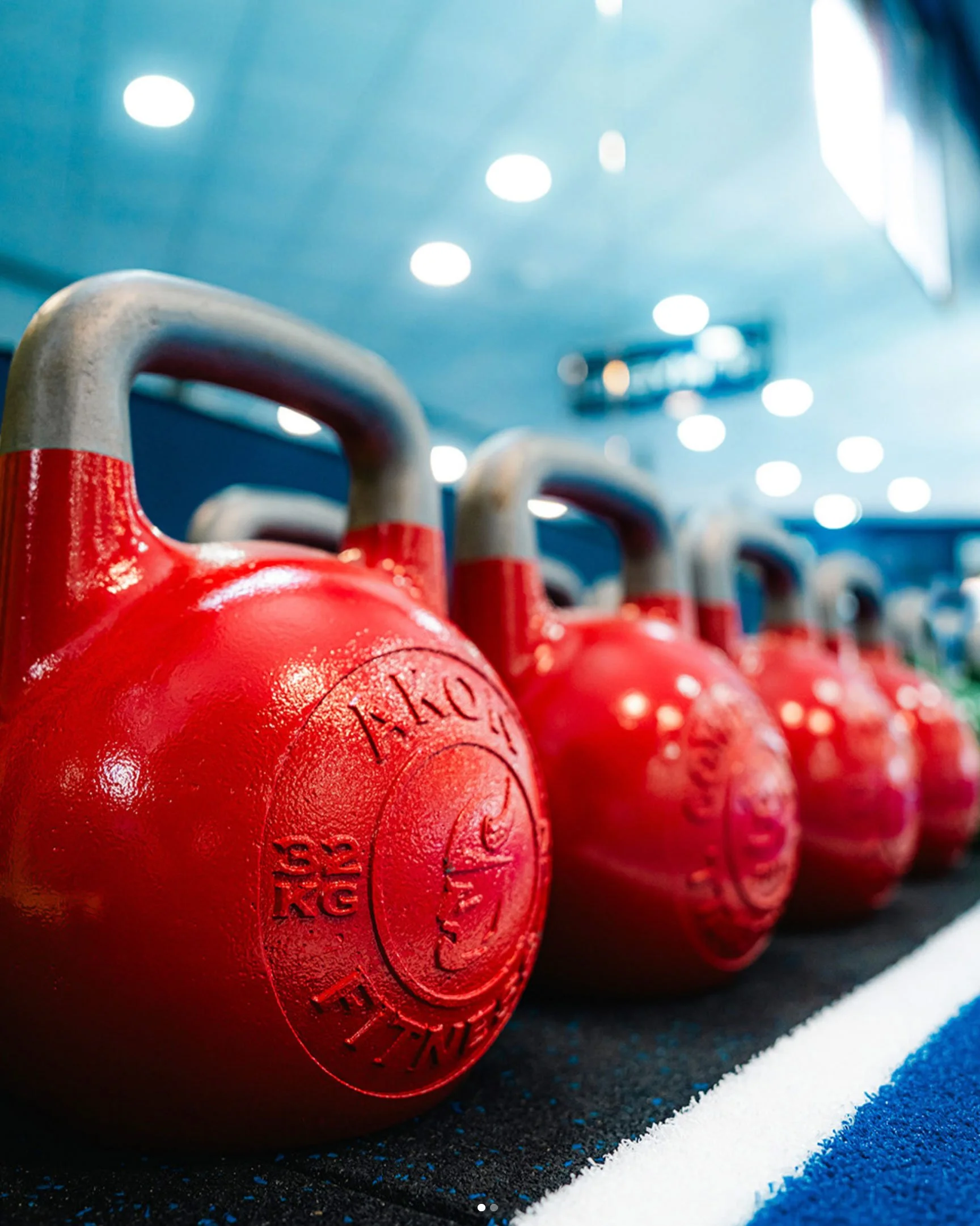AKON Fitness branded training environment and equipment.